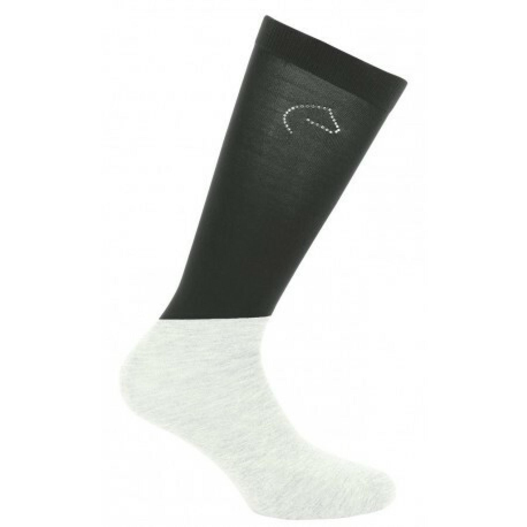Set of 2 pairs of riding socks Equithème Shiny