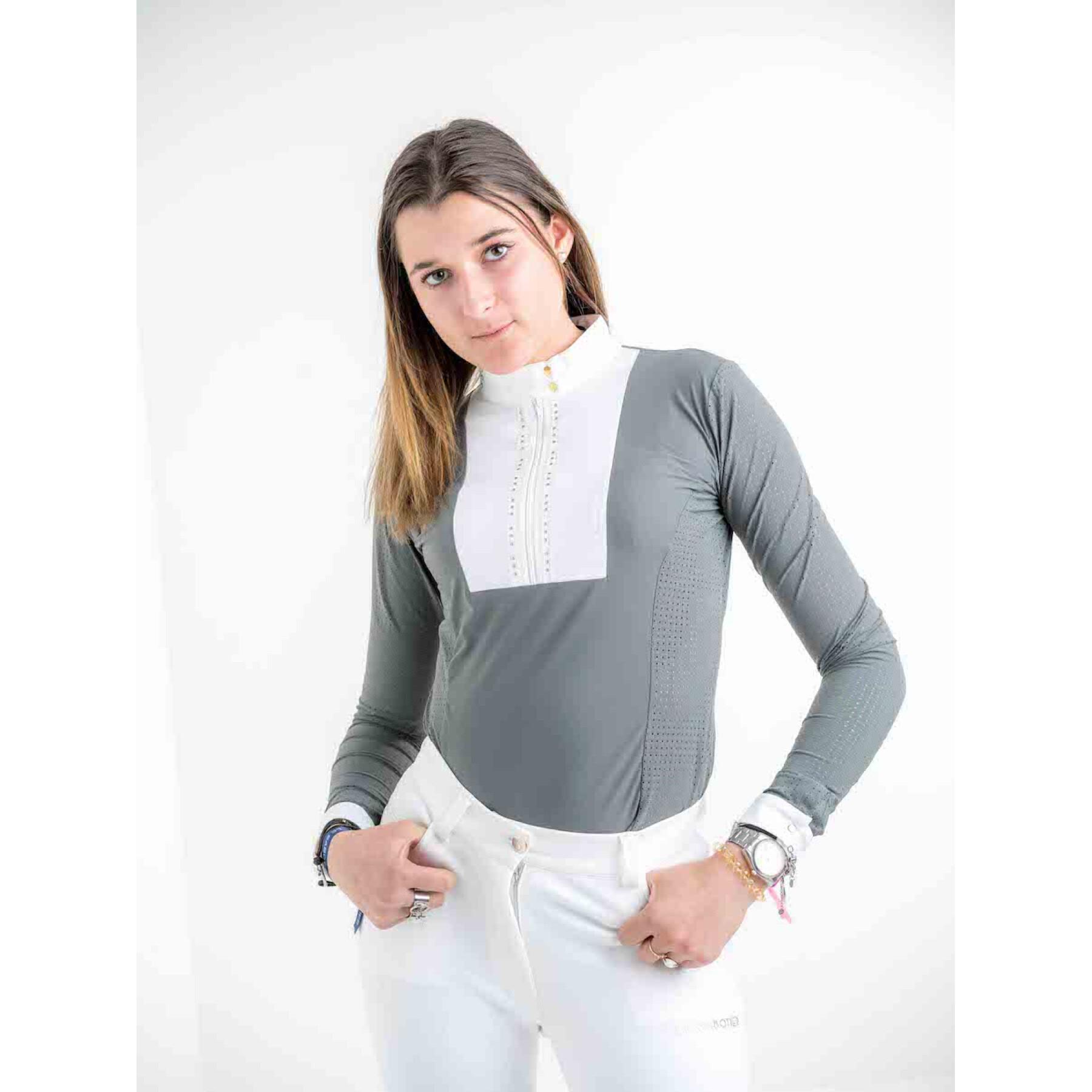 Ladies' long-sleeved riding polo shirt Le Sabotier Alba
