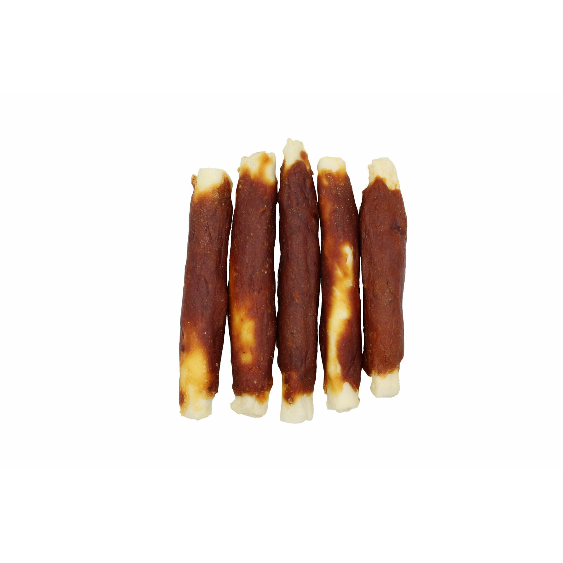 Thick-fingered beef skin dog treat with duck BUBU Pets
