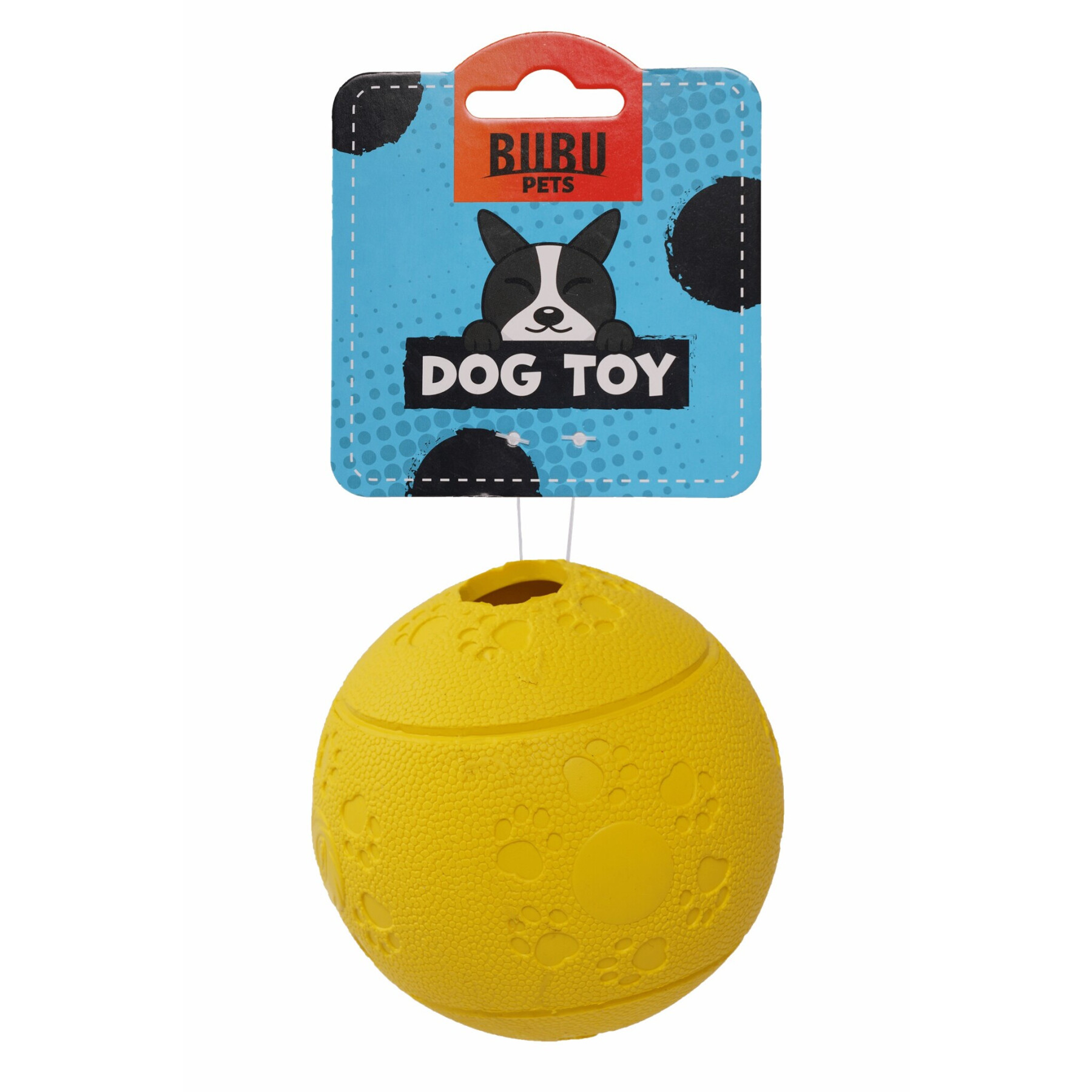 Dog toy rubber nibble ball BUBU Pets
