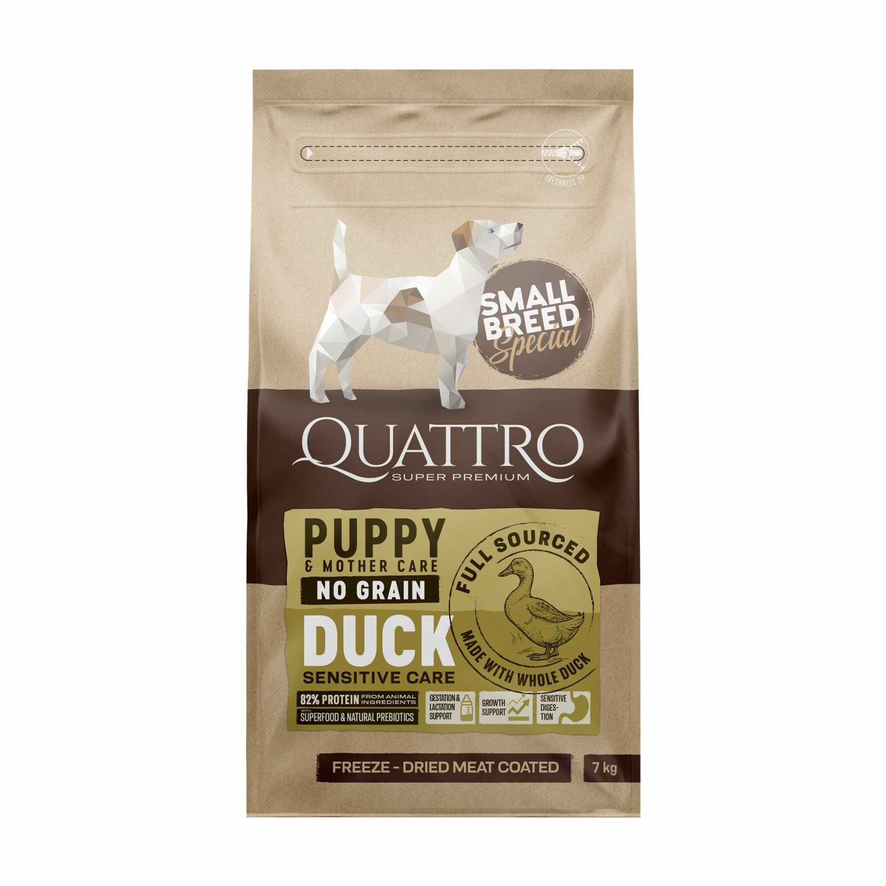 Small breed duck dog food BUBU Pets Quatro Super Premium