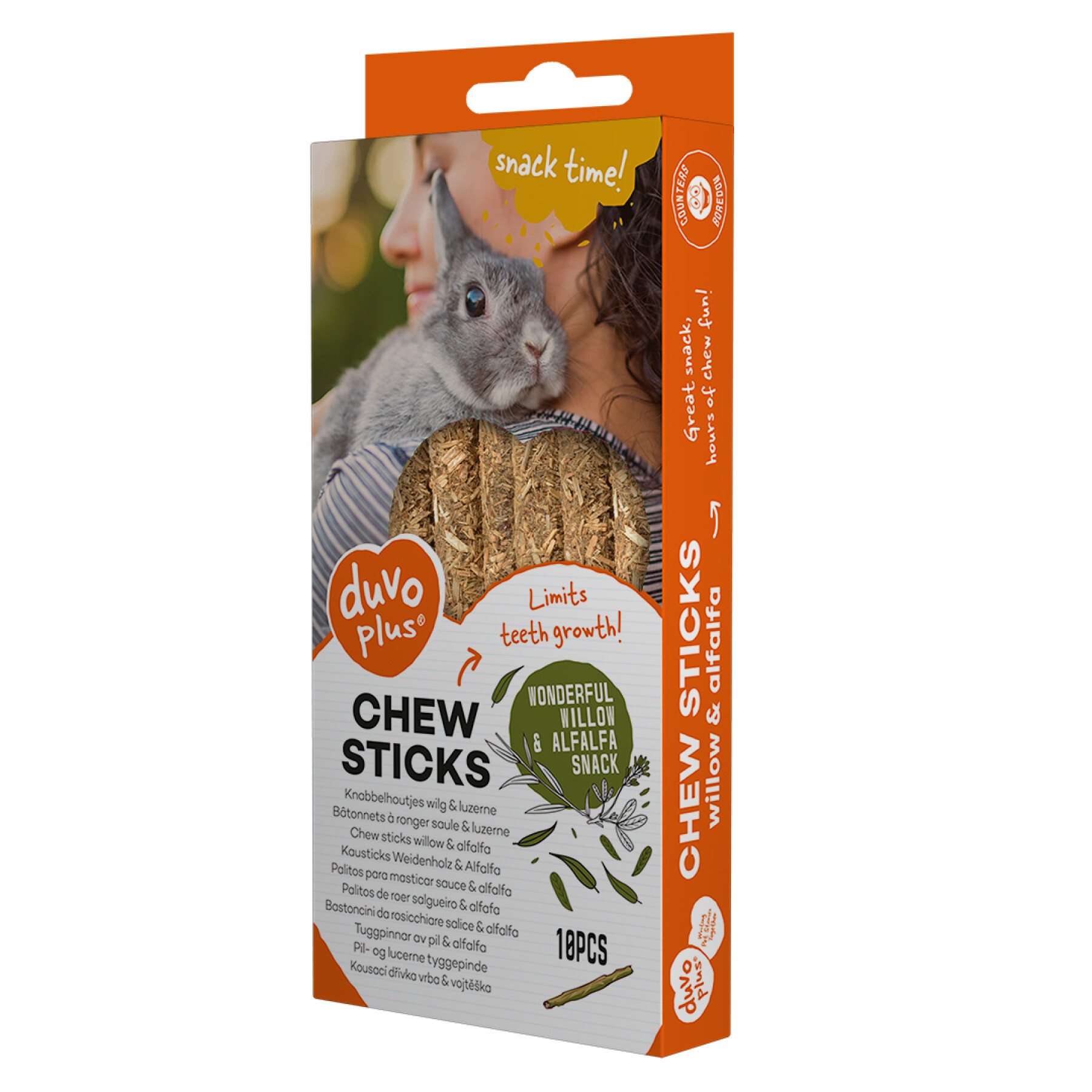 Rodent treats with willow and alfalfa gnawing sticks Duvoplus (x10)