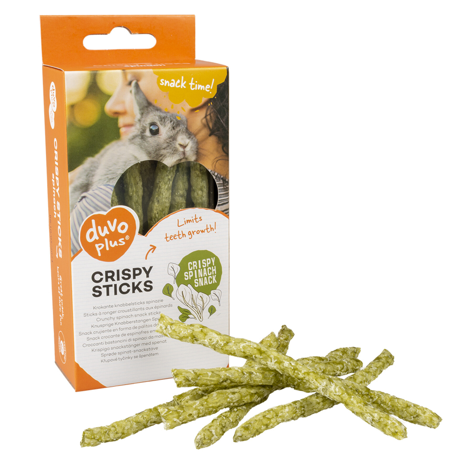 Crunchy gnawing sticks for rodents spinach Duvoplus