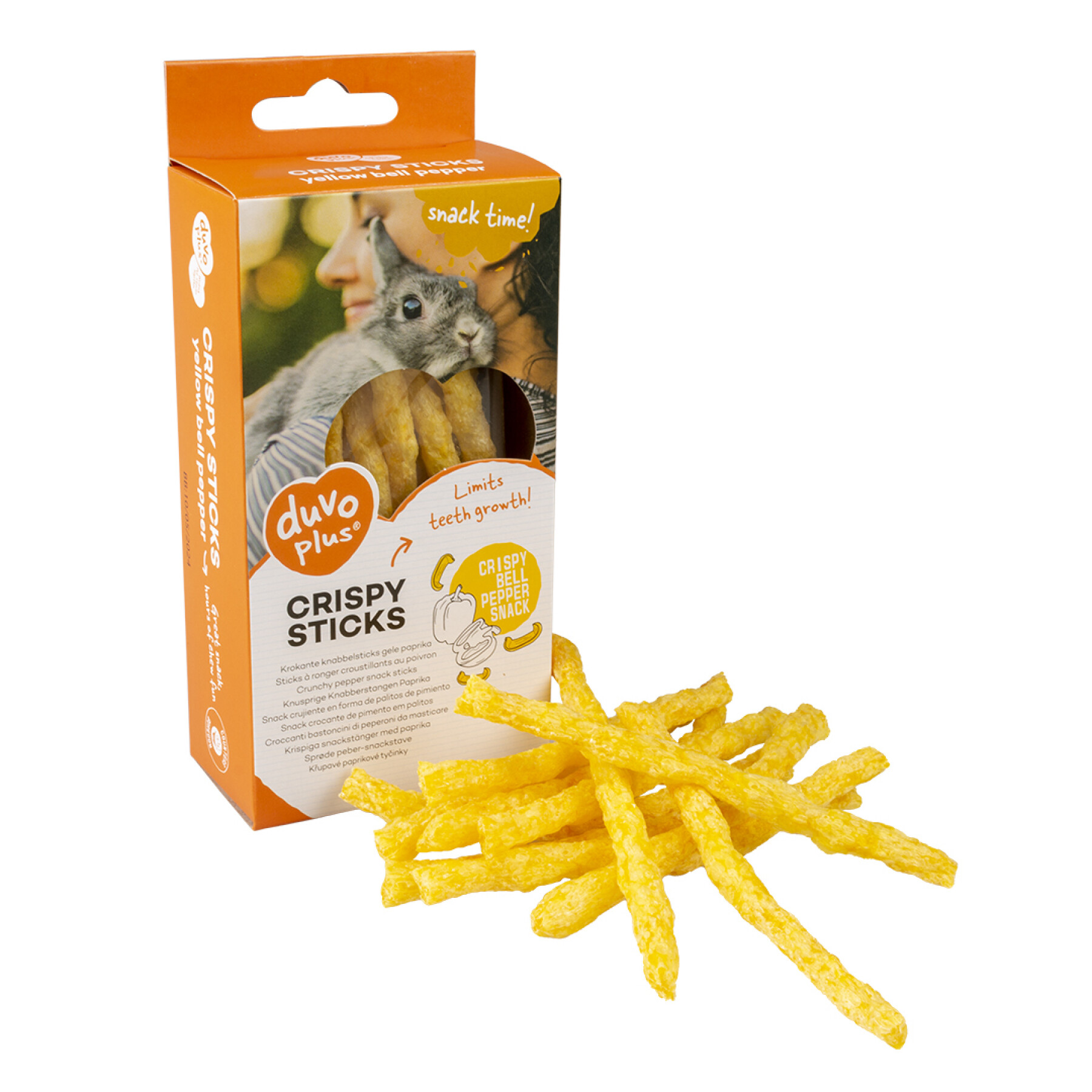 Crunchy bell pepper gnawing sticks for rodents Duvoplus