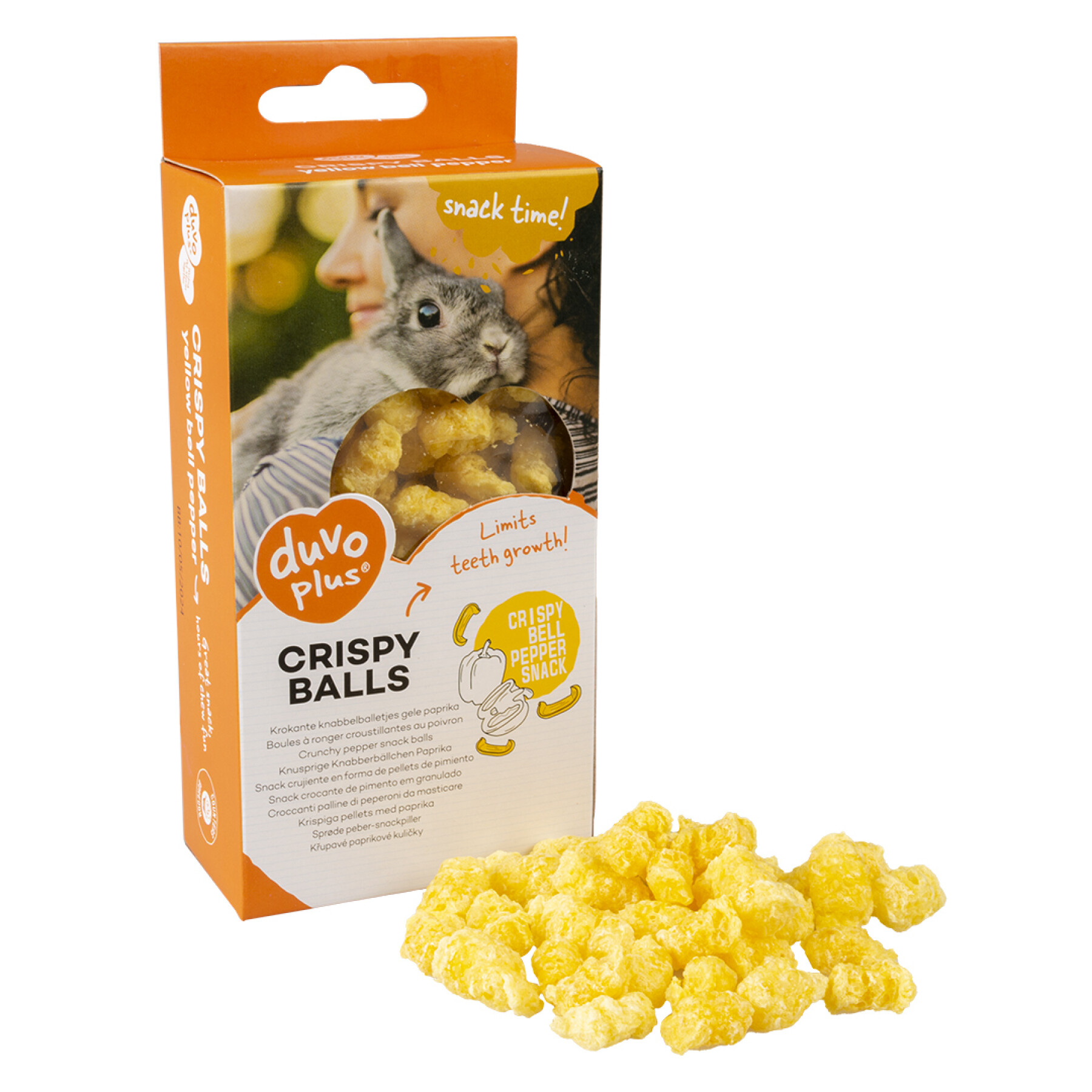Crunchy bell pepper gnawing balls for rodents Duvoplus