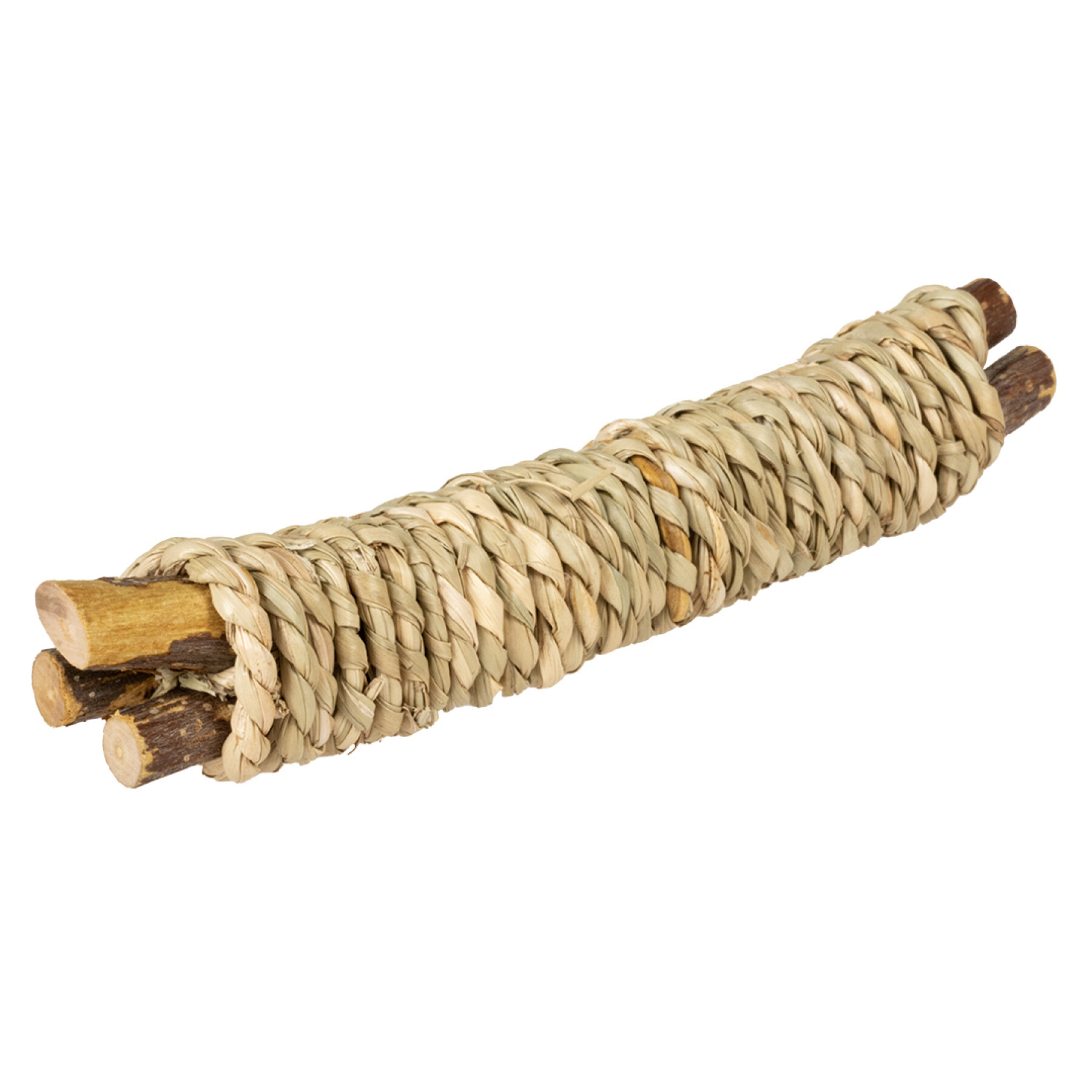 Wooden stick toy for rodents with water hyacinth Duvoplus