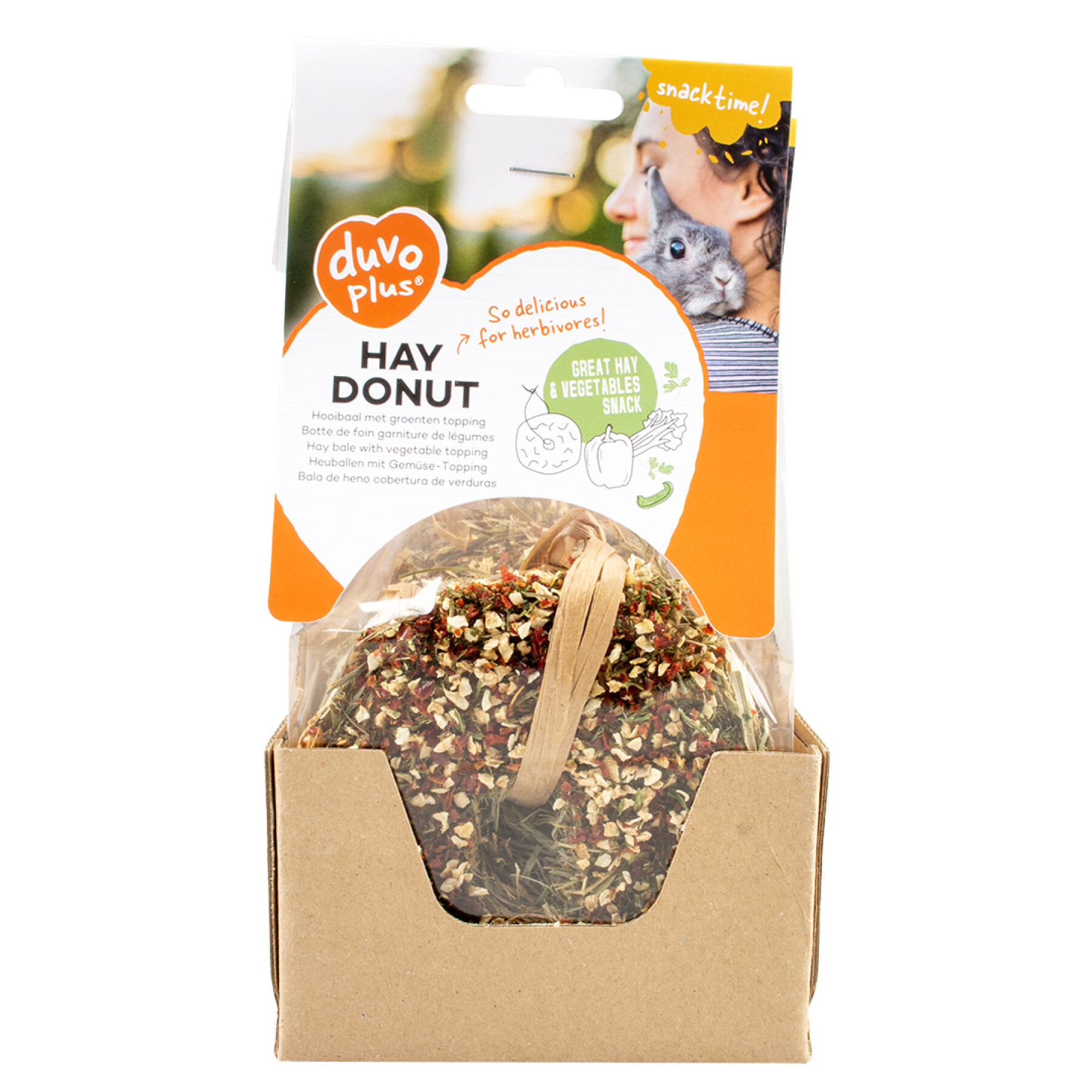 Hay ball for rodents with vegetable filling Duvoplus