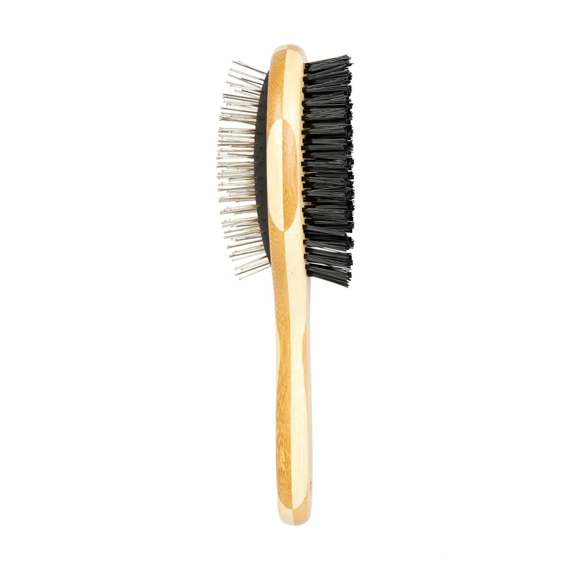 Multifunction care brush for dogs and cats with bamboo handle Duvoplus