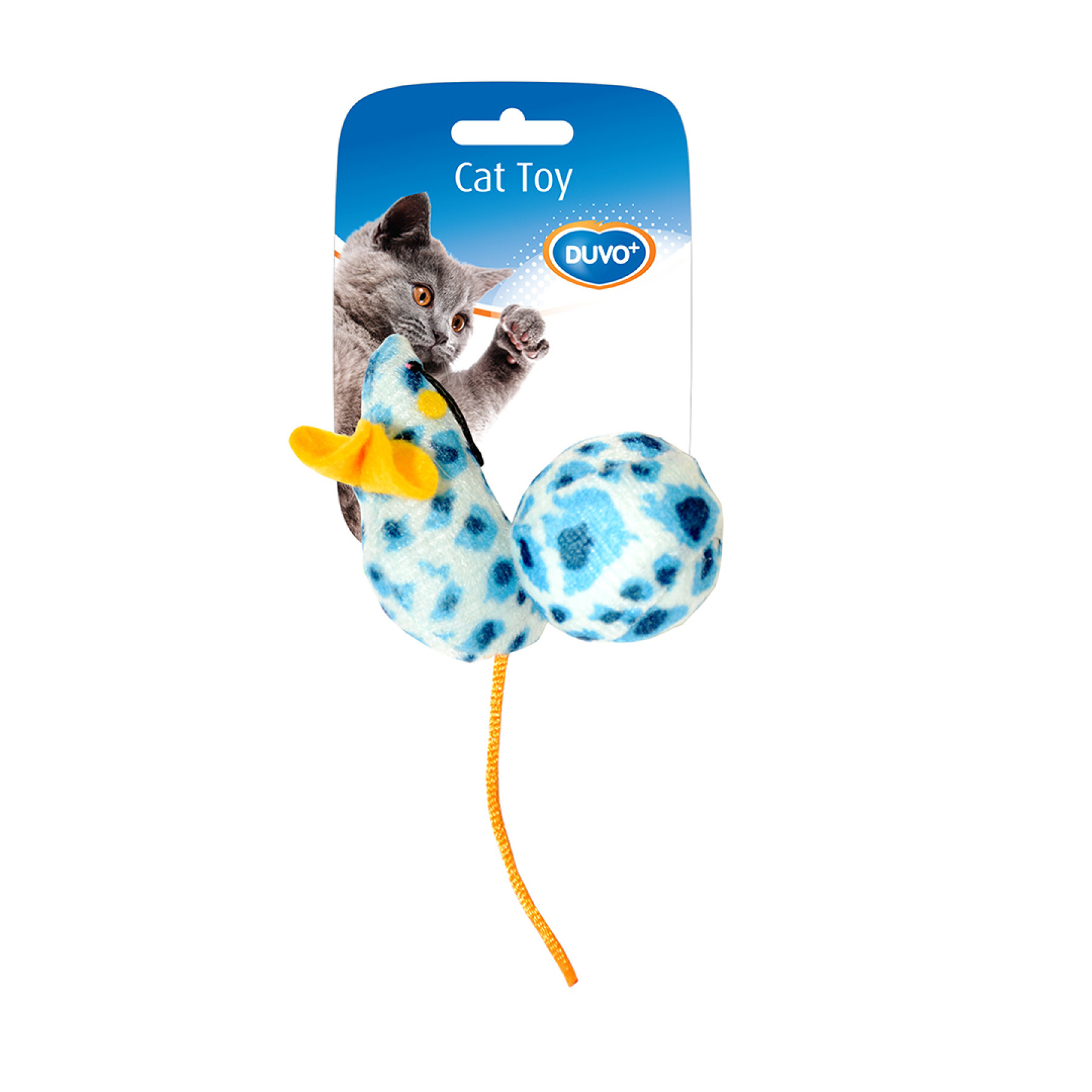 Plush toy for cat, mouse and leopard ball Duvoplus