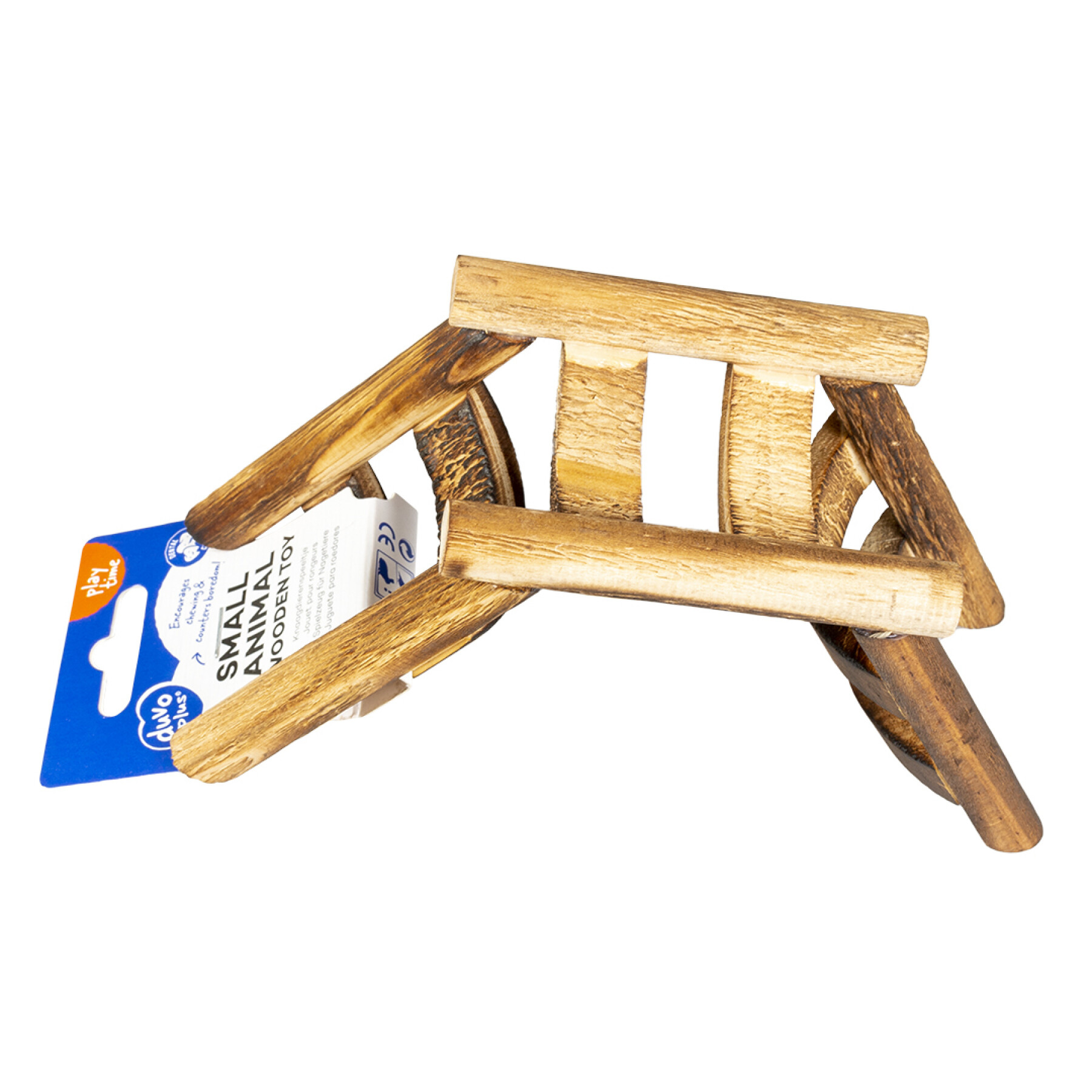 Wooden ladder toy for rodents Duvoplus