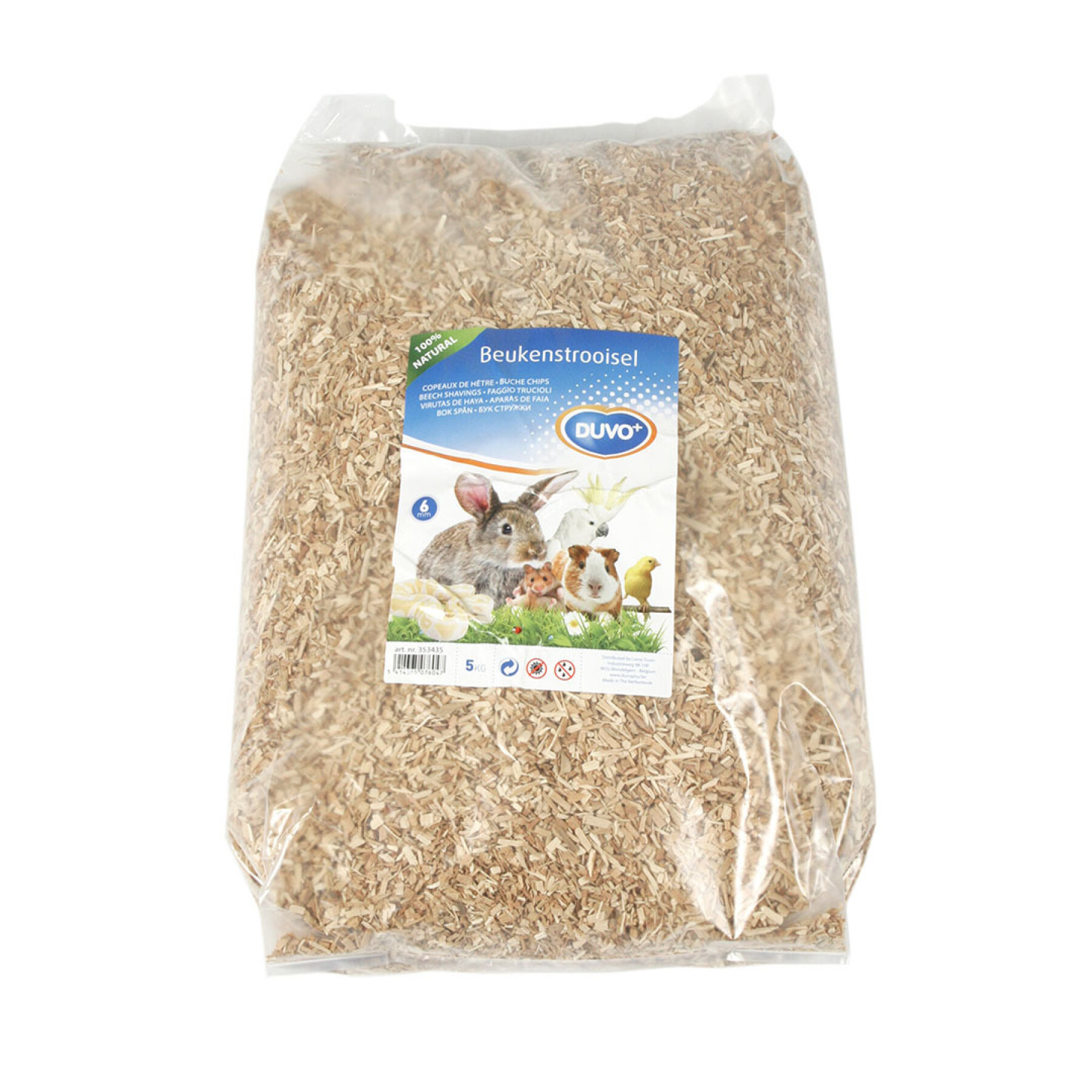 Rodent cage accessory beechwood shavings Duvoplus