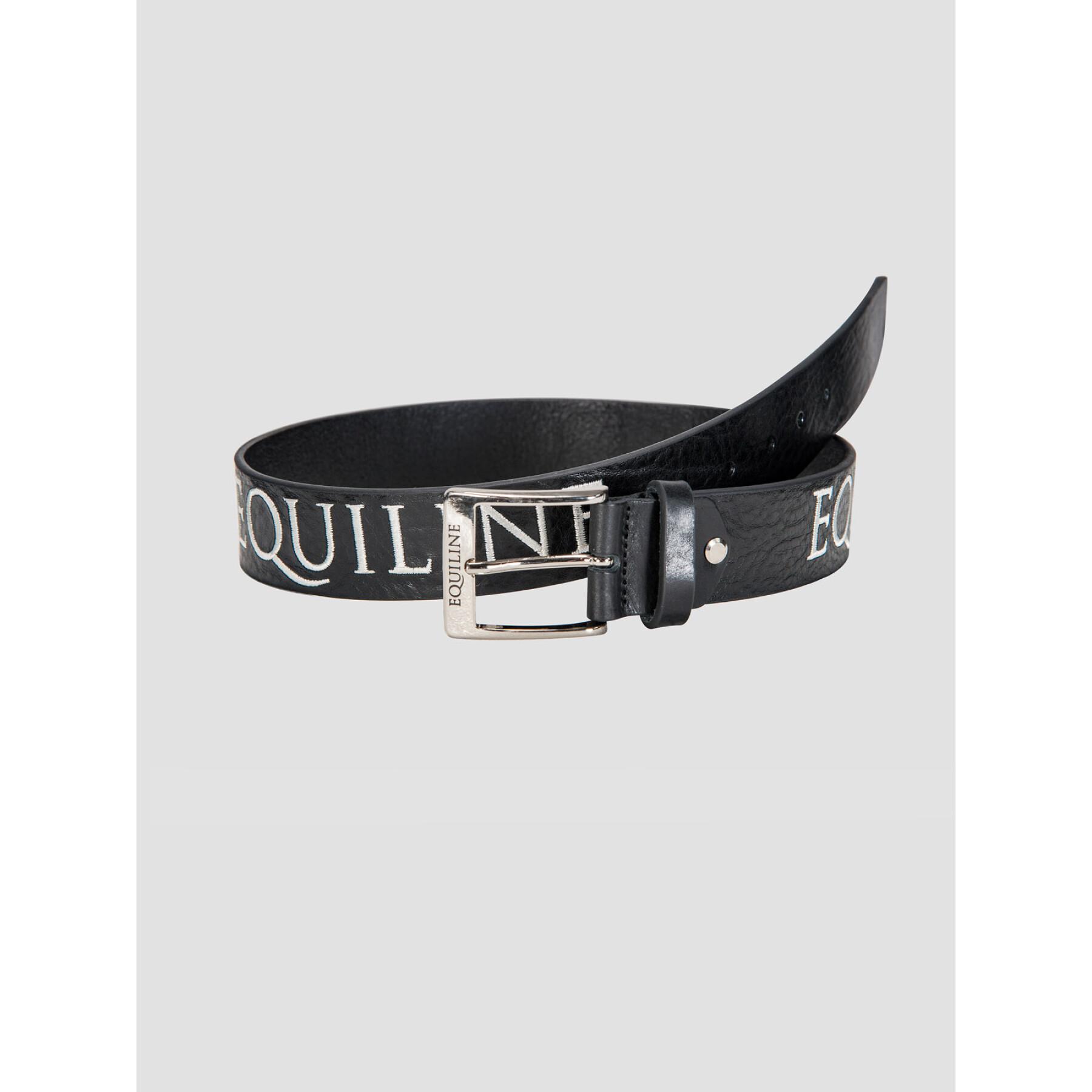 Leather belt with embroidery Equiline