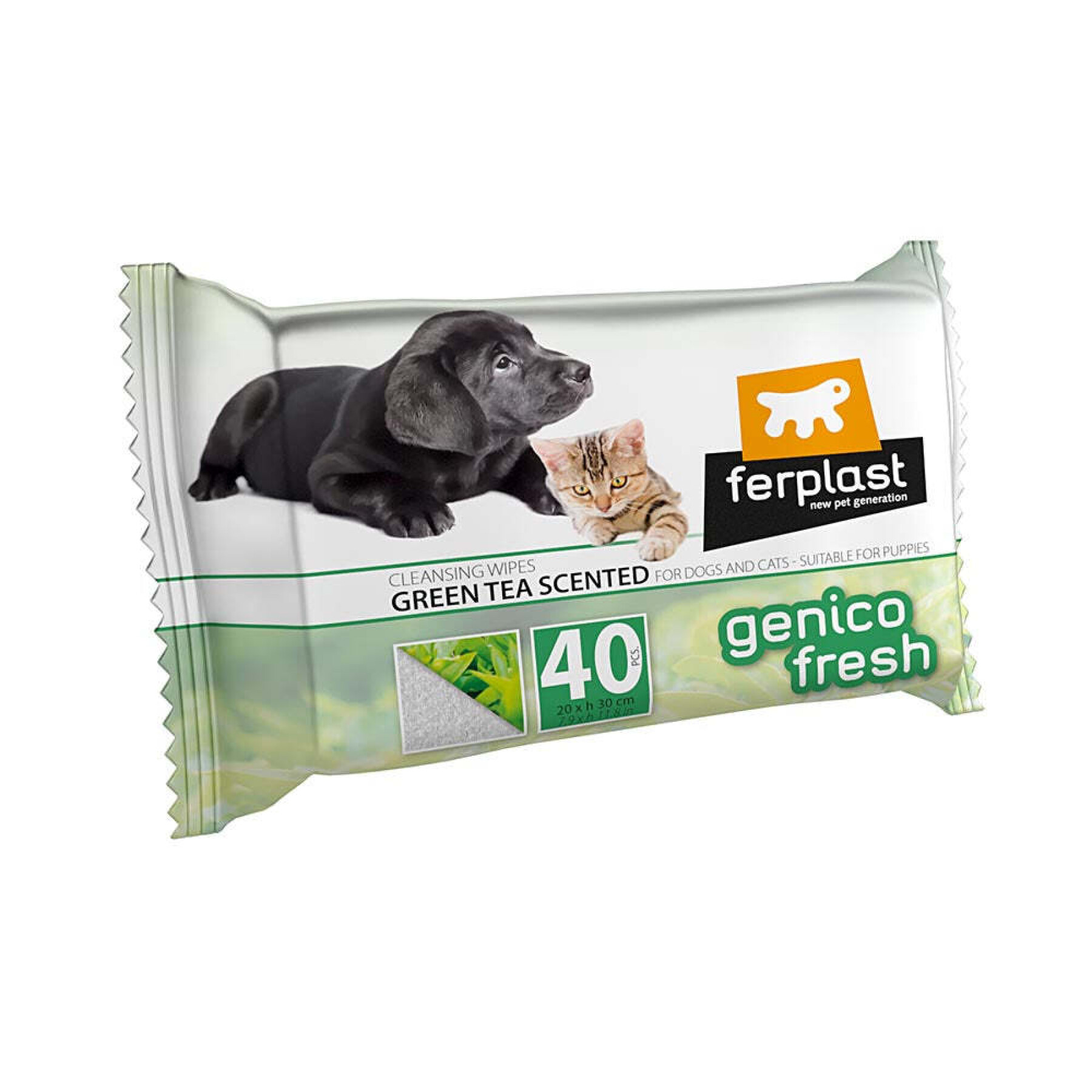 Cleansing wipes for dogs and cats tea Ferplast Genico Fresh (x40)