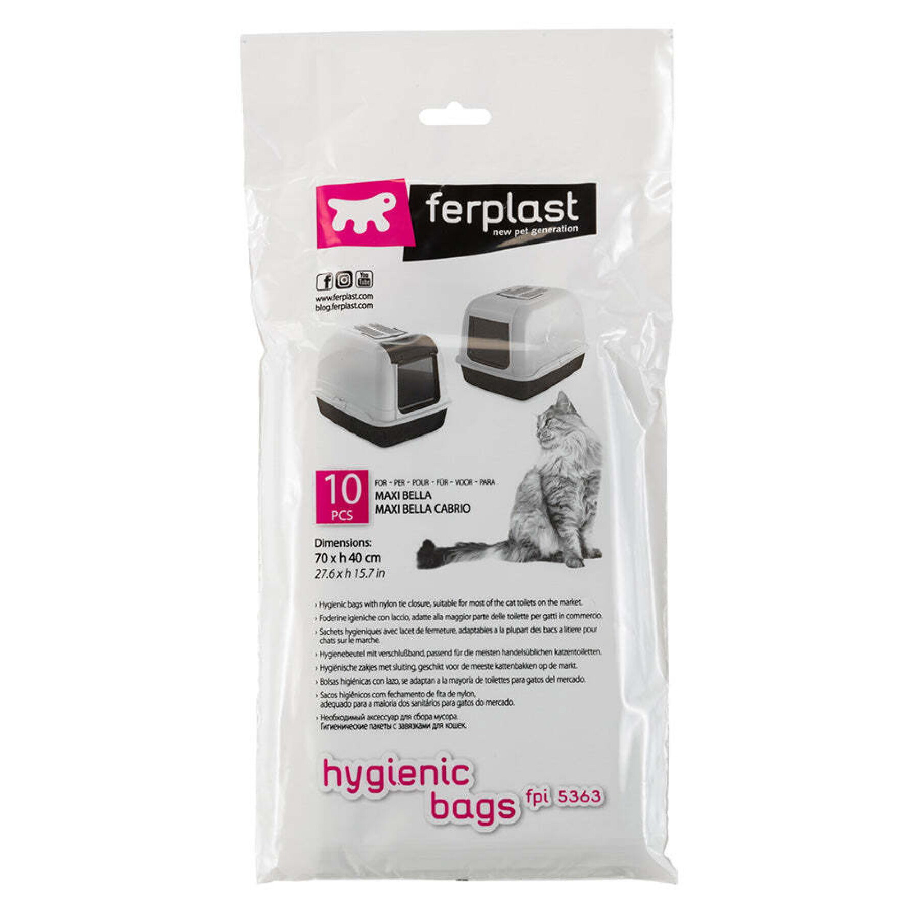 Hygienic bag for cat litter box Ferplast FPI 5363 (x10)