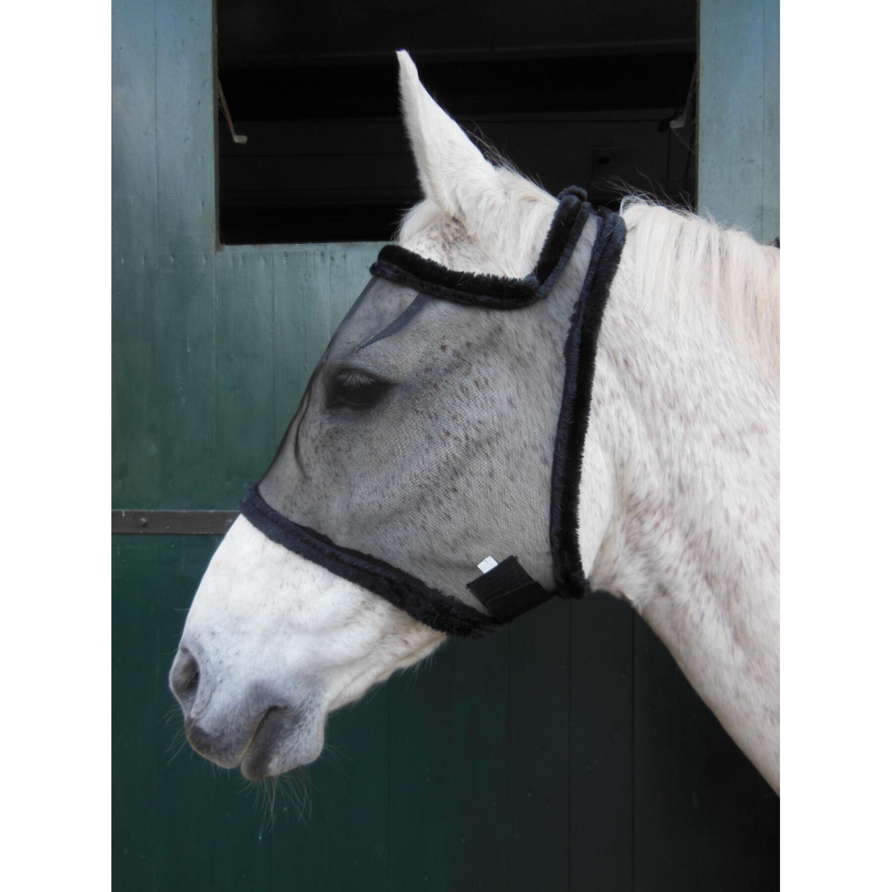 Anti-fly mask for horse in mesh Horka
