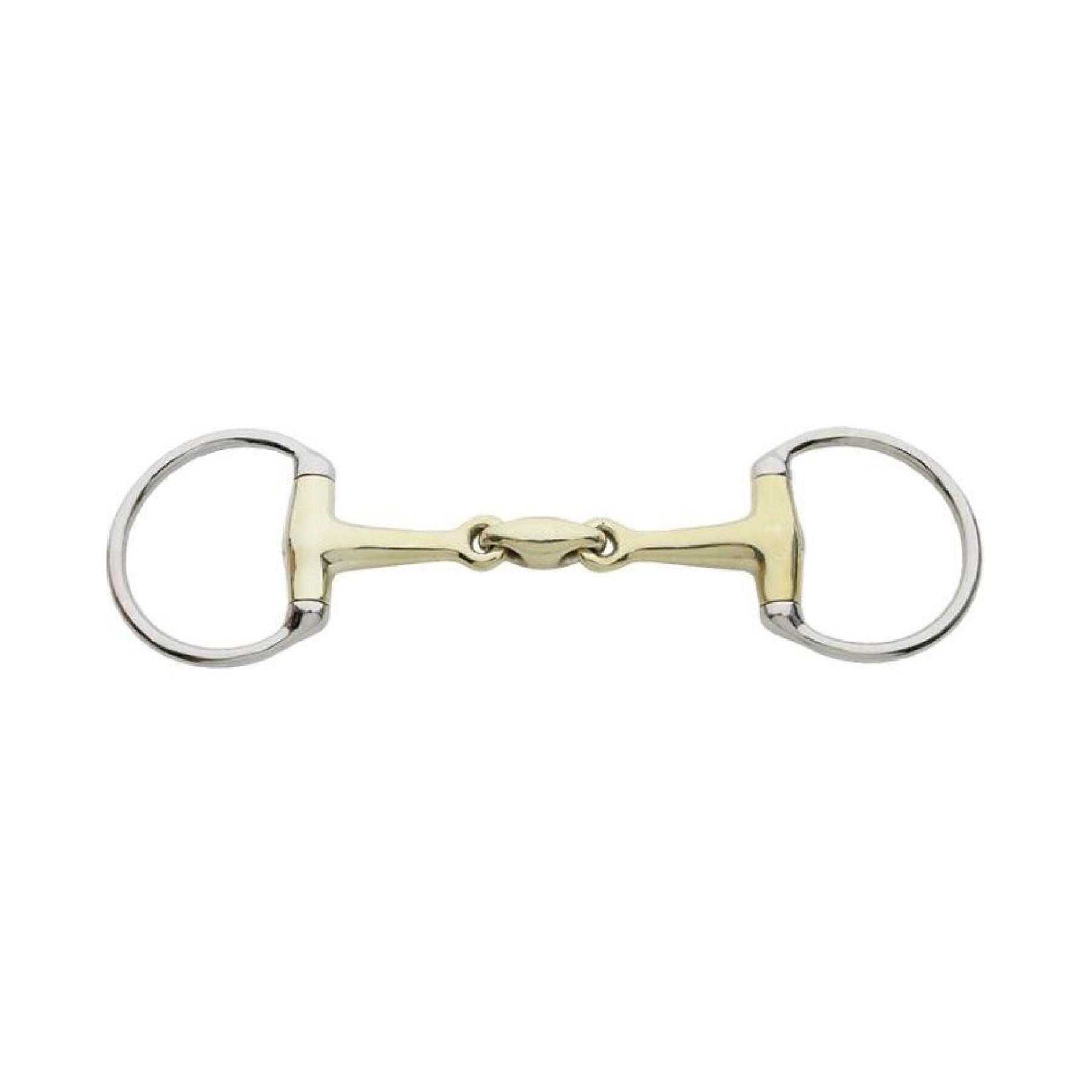 Olive bit for horse with double break Kavalkade KavalBit 12 mm