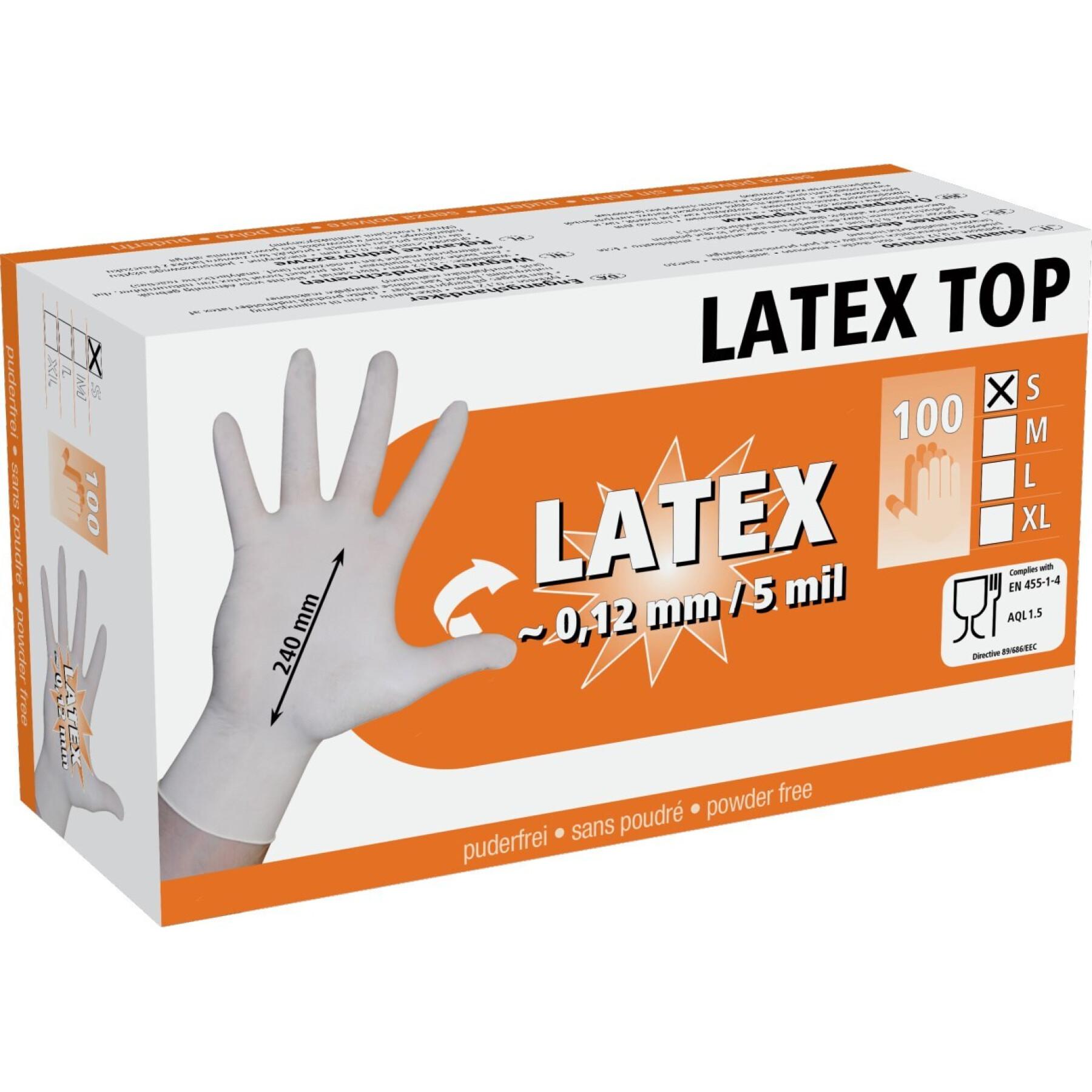 Disposable gloves Kerbl Latex Top