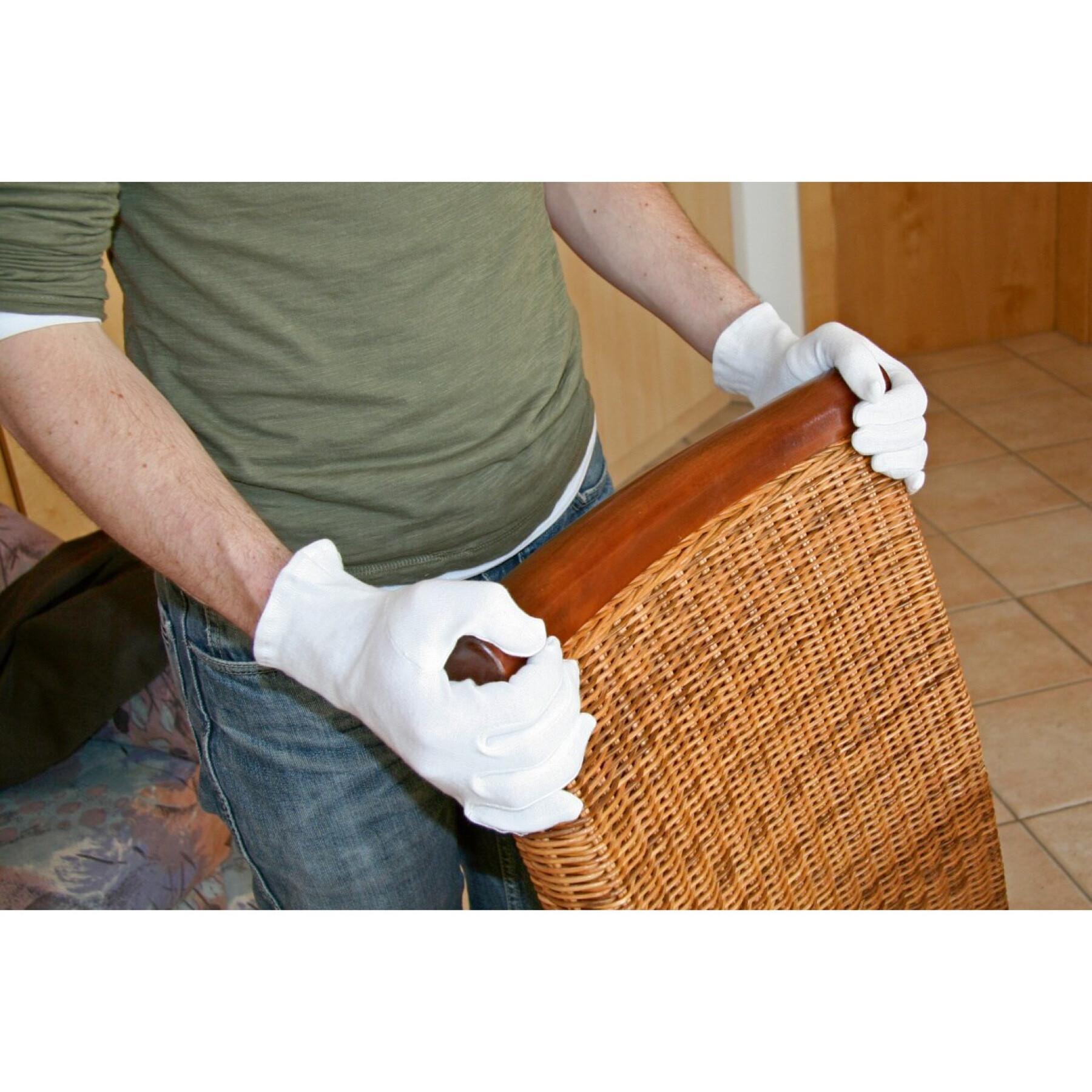 Knitted cotton gloves Kerbl DermaTex