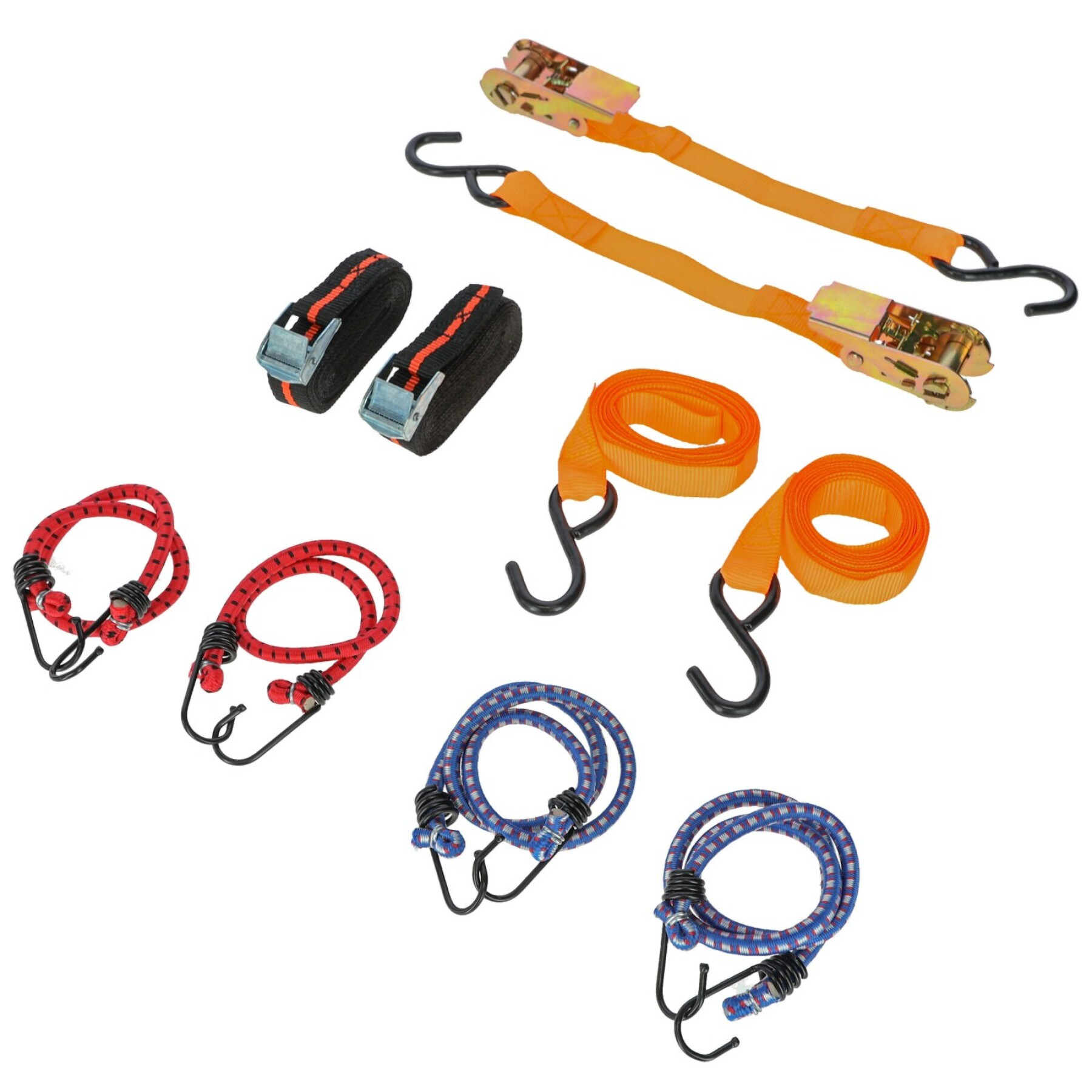 Tie-down strap kit Kerbl (x8)