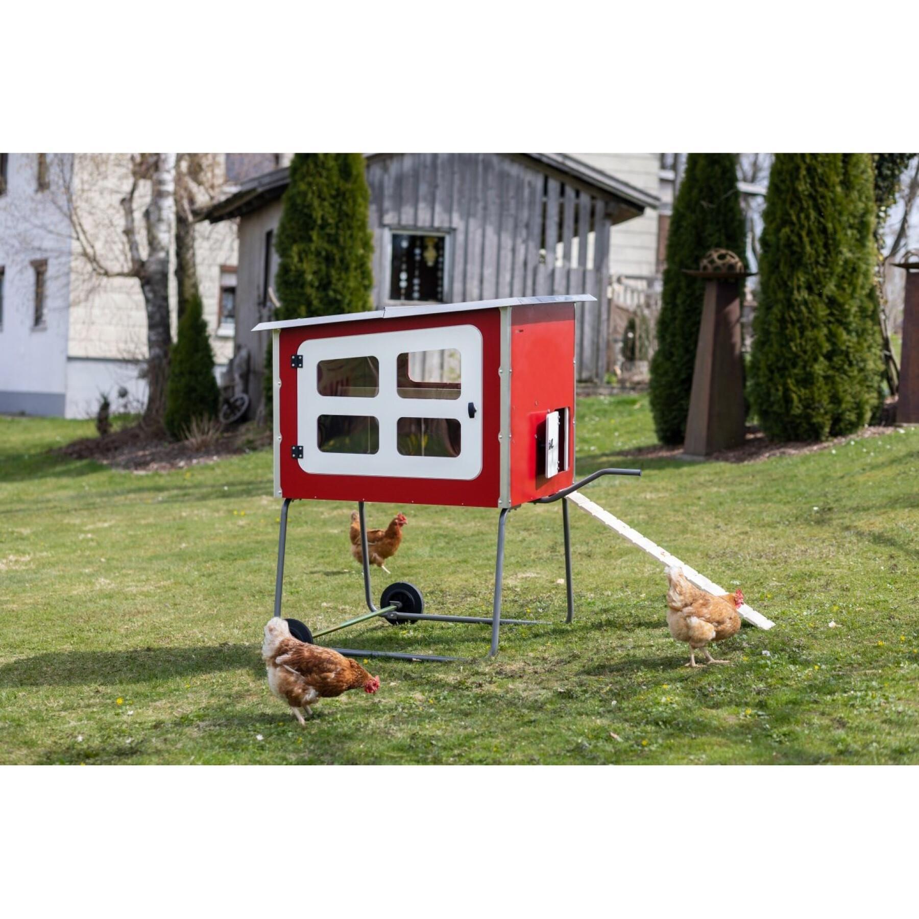 Mobile wooden chicken coop 3 boxes Kerbl