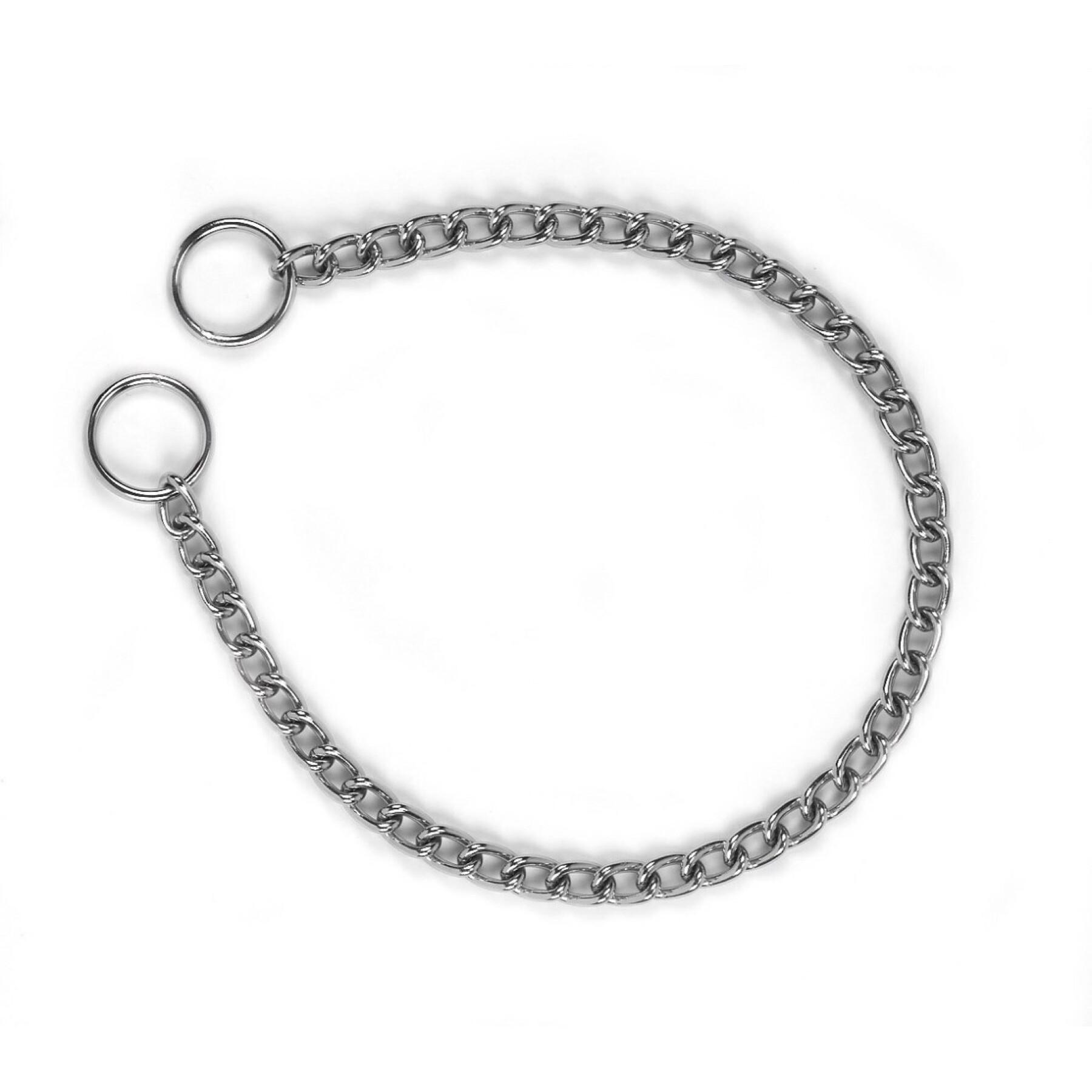 Chromium-plated chain collar for dogs Kerbl