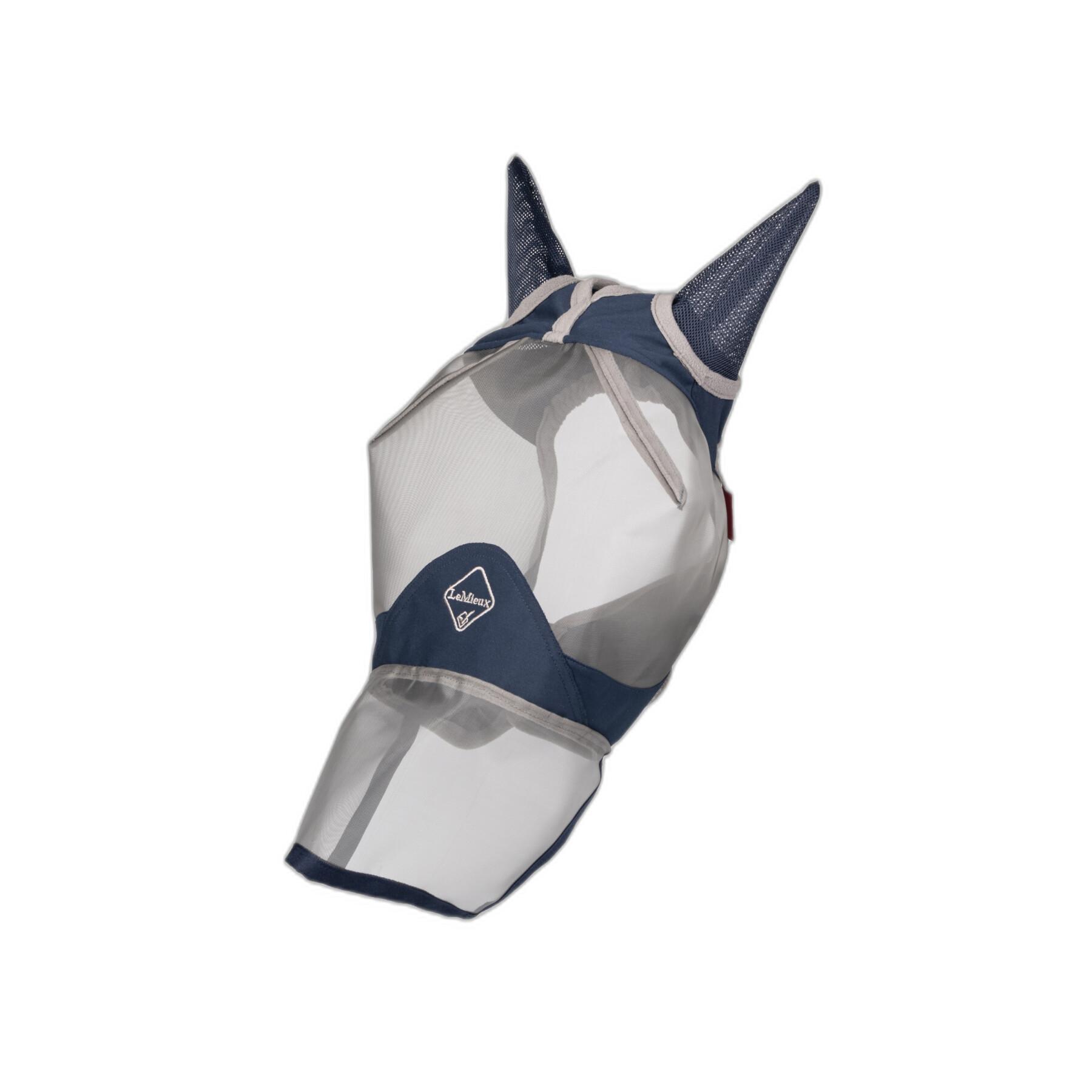 Anti-fly mask for horse with nose guard LeMieux
