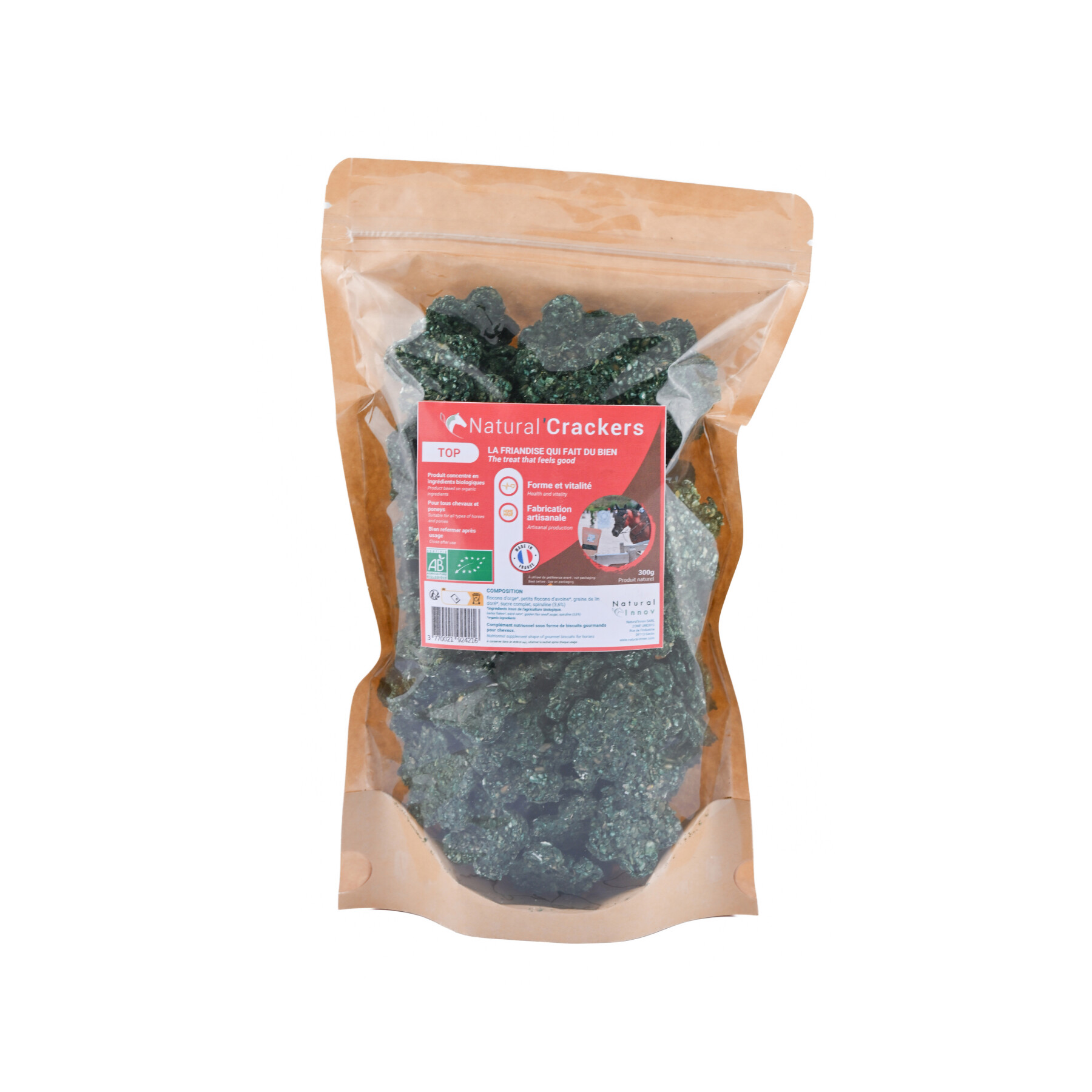 Crackers for horse form and vitality spirulina Natural Innov Natural'Crackers Top - 300 g