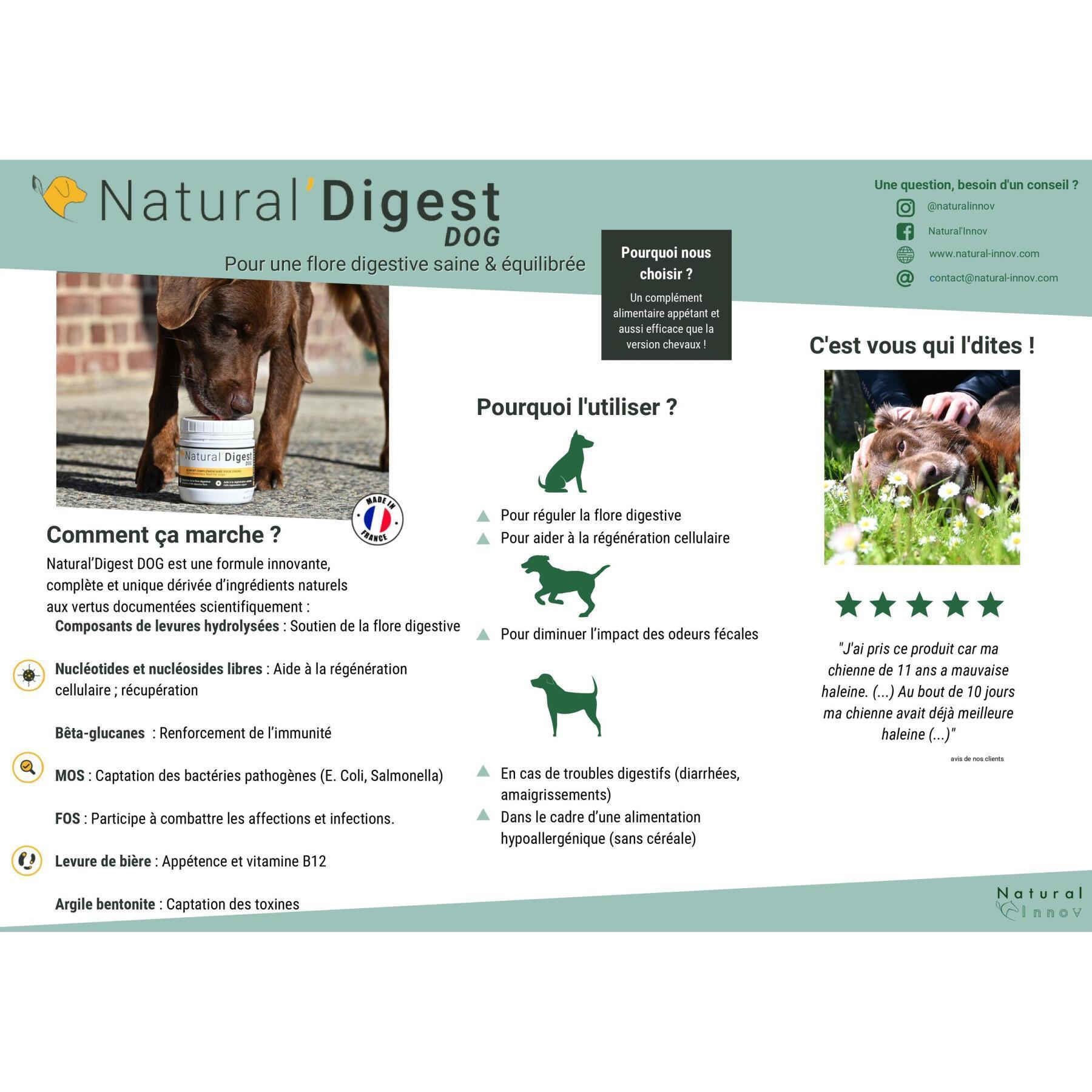 Food supplement digestion for dogs Natural Innov Natural'Digest - 200 g
