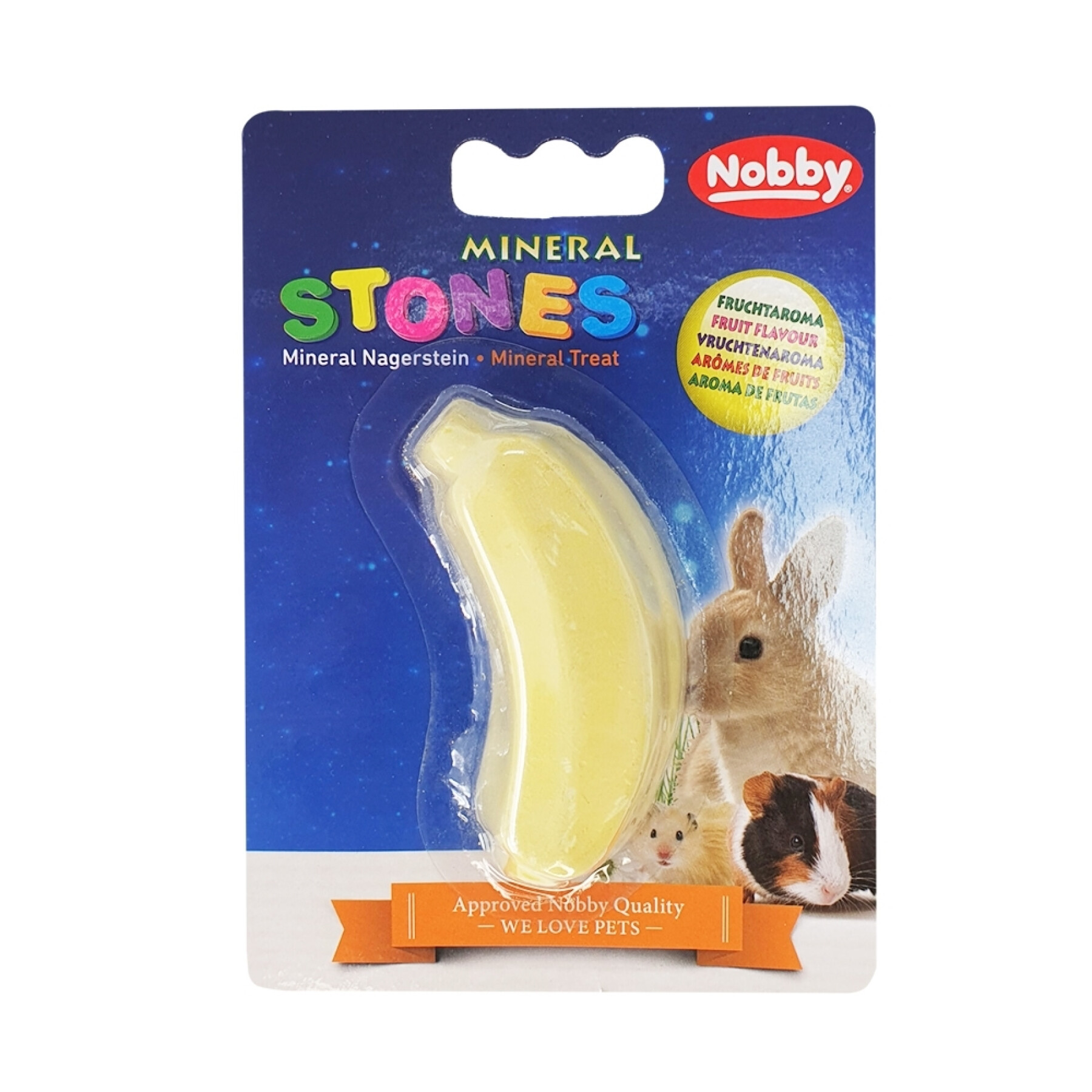 Banana mineral stone rodent treats Nobby Pet 30 g