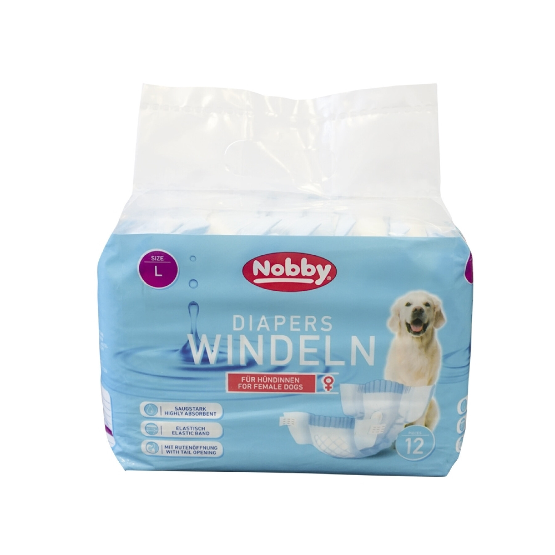 Diapers for female dogs Nobby Pet (x12)