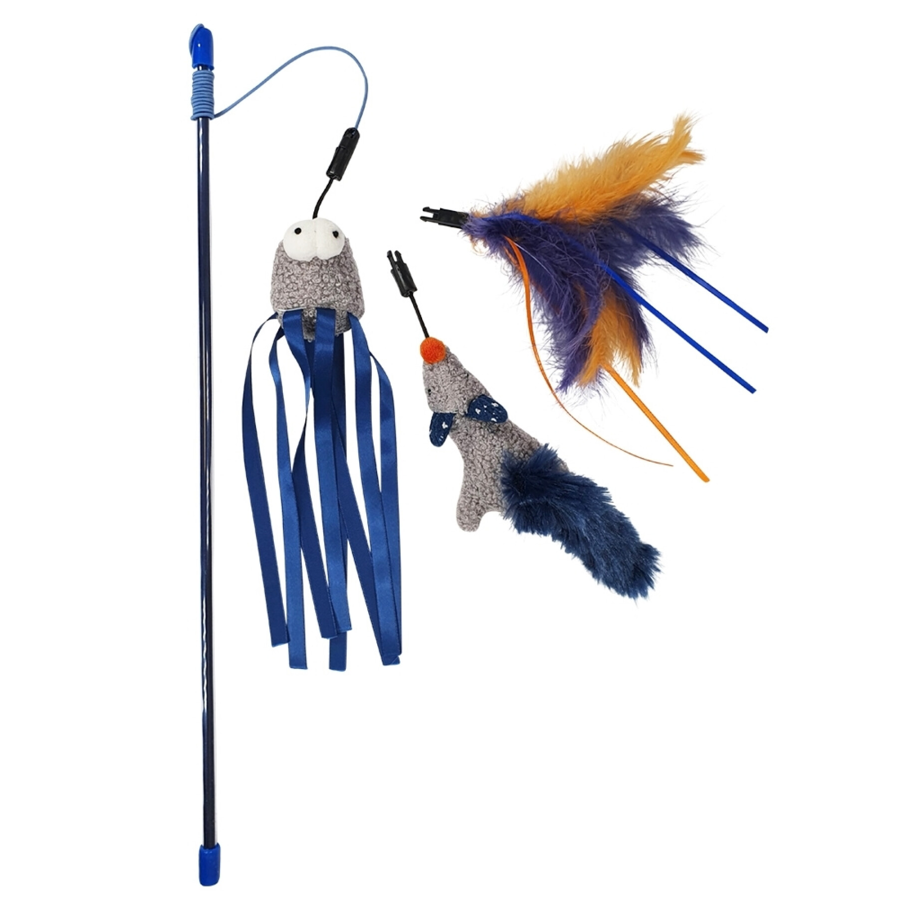 Cat fishing rod with plush Nobby Pet