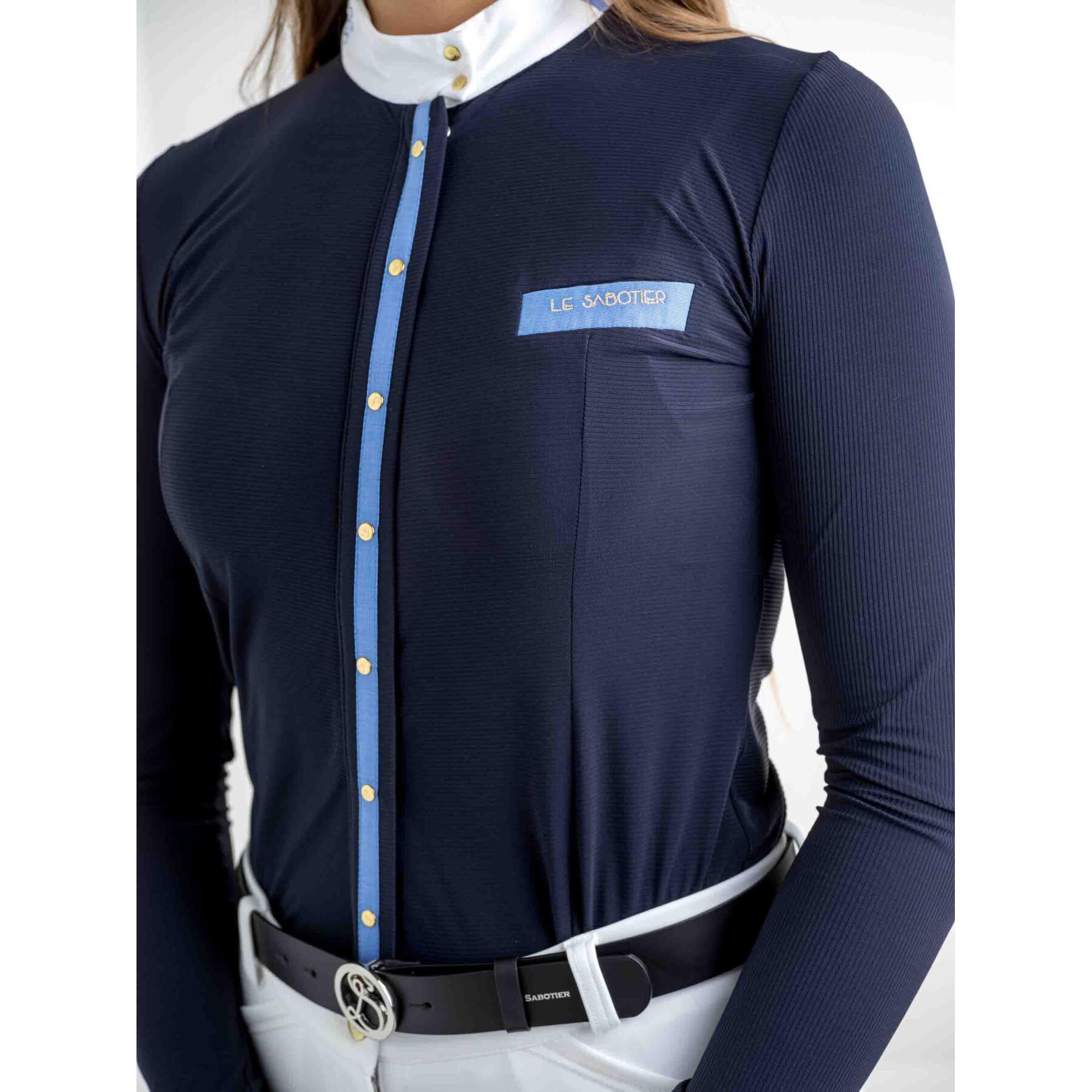 Ladies' long-sleeved riding polo shirt Le Sabotier Orphee