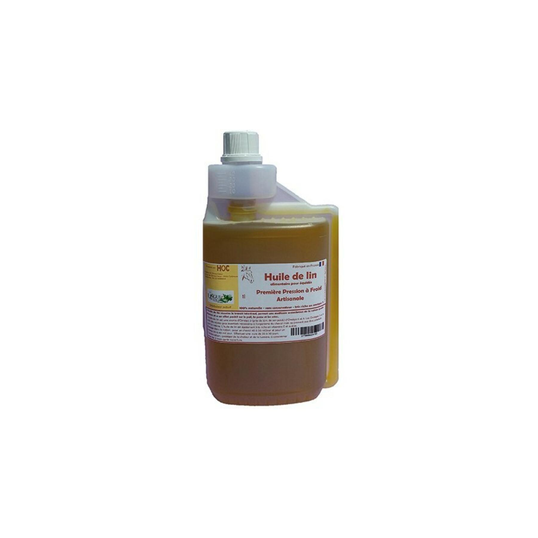 Linseed oil in a measuring bottle Ungula 1 L