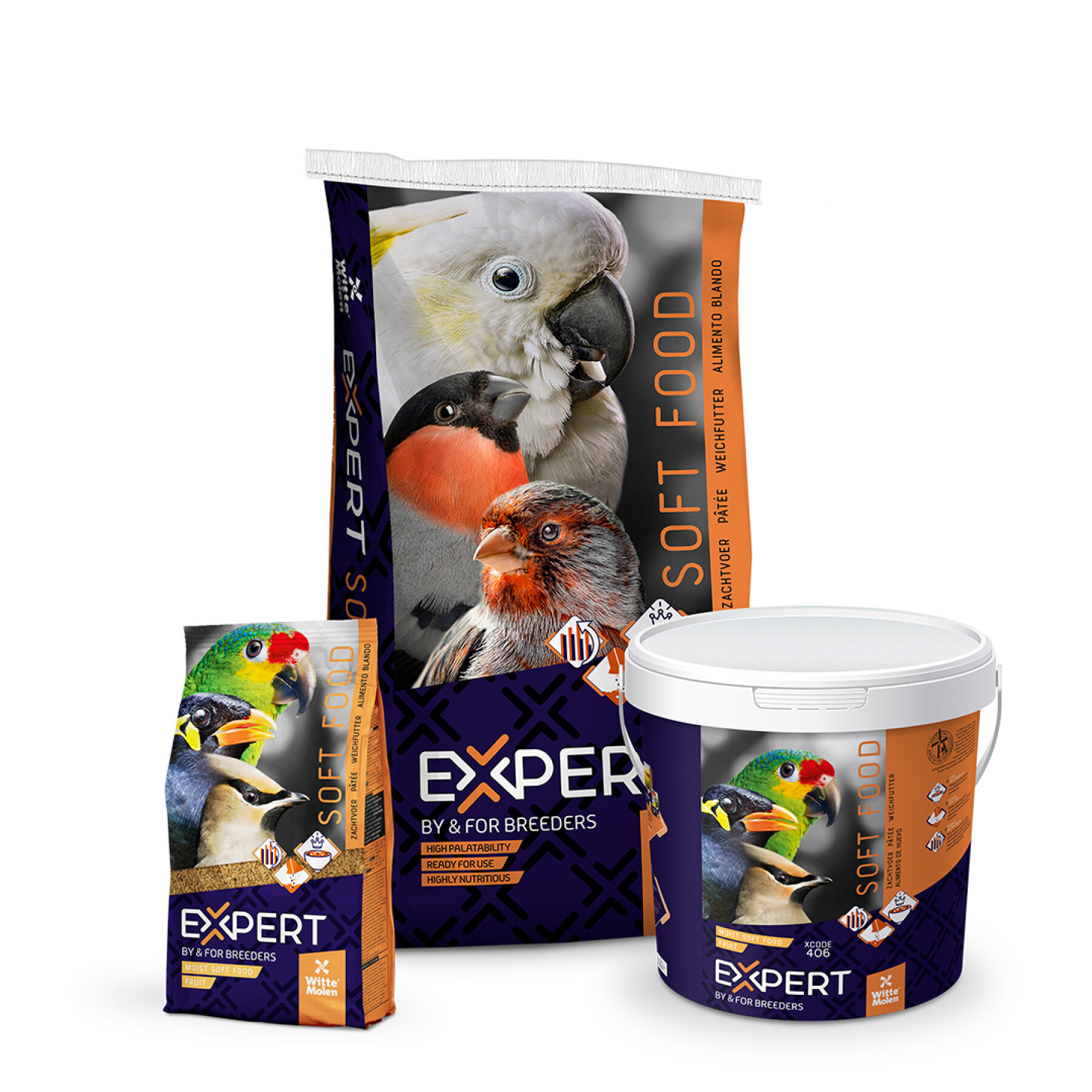 Food supplement for birds, fruit pâté Witte Molen Expert
