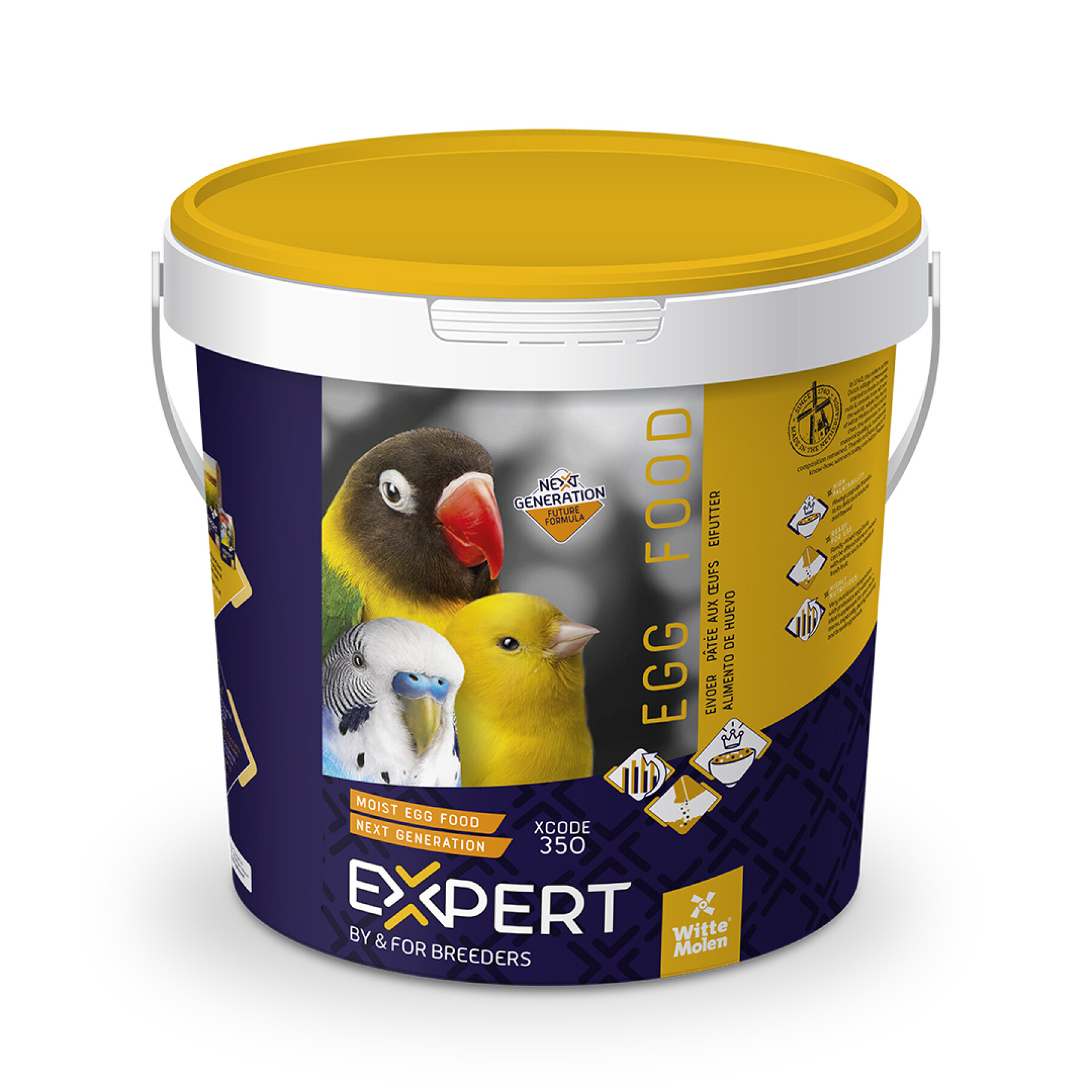 Feed supplement for birds egg pâtée next generation Witte Molen Expert