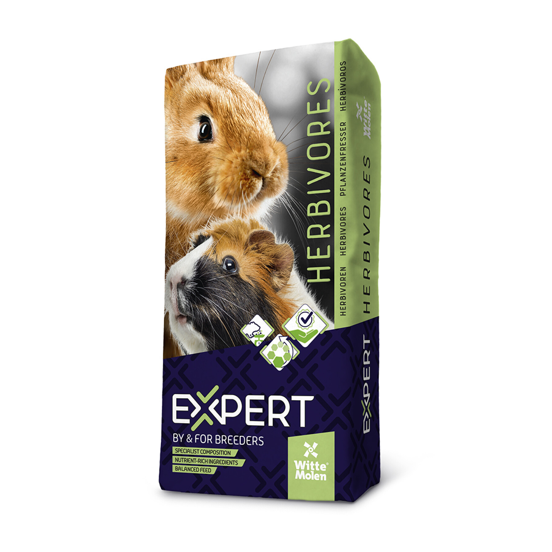 Digestion food supplement for rodents Witte Molen Expert Premium