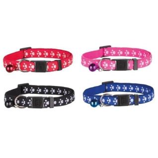 Set of elastic collars for cats with paw prints Trixie