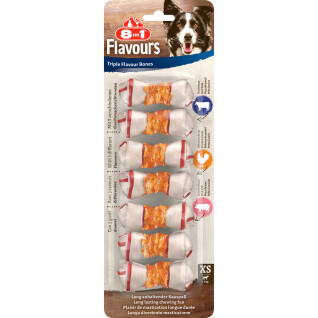 Triple-flavor dog treat 8 IN 1 (x7)