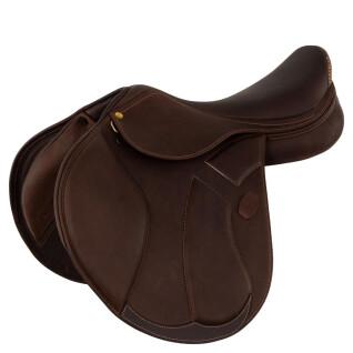 Leather jumping saddle for horses Acavallo Modigliani