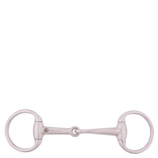 Solid stainless steel single-cut olive bit for horses BR Equitation