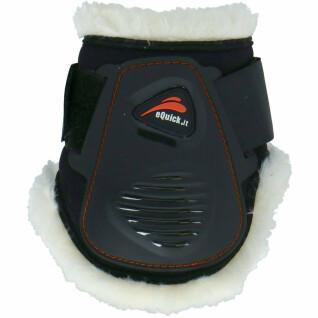 Tendon protector for rear horse eQuick eLight fluffy