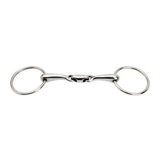 Two-ring snaffle bit with double stainless steel seal Horka
