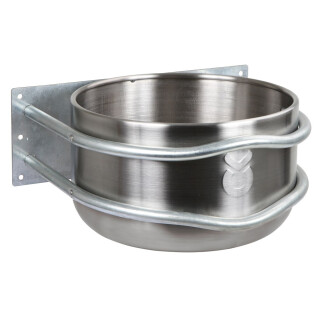 Stainless steel/zinc plated feeder with cap Kerbl