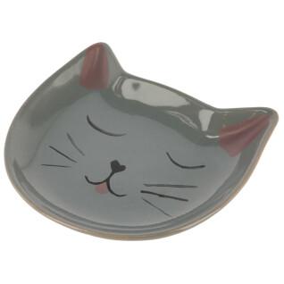 Set of 6 ceramic cat plates Kerbl Kitty