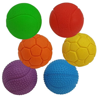 Pack of 45 rubber balls for dogs Nobby Pet