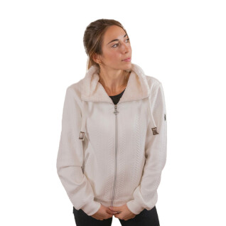 Girl's full-zip hooded riding sweatshirt Pénélope Laponia