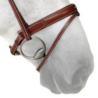 Horse noseband Silver Crown Pull Back