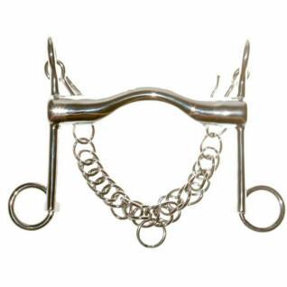 Horse bridle bit with tongue and curb chain Tattini