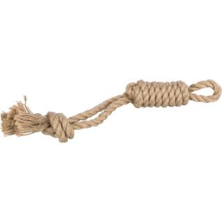 Dog toy rope with stick in hemp/cotton Trixie
