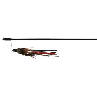 Fishing rod leather bands/plastic feathers Trixie